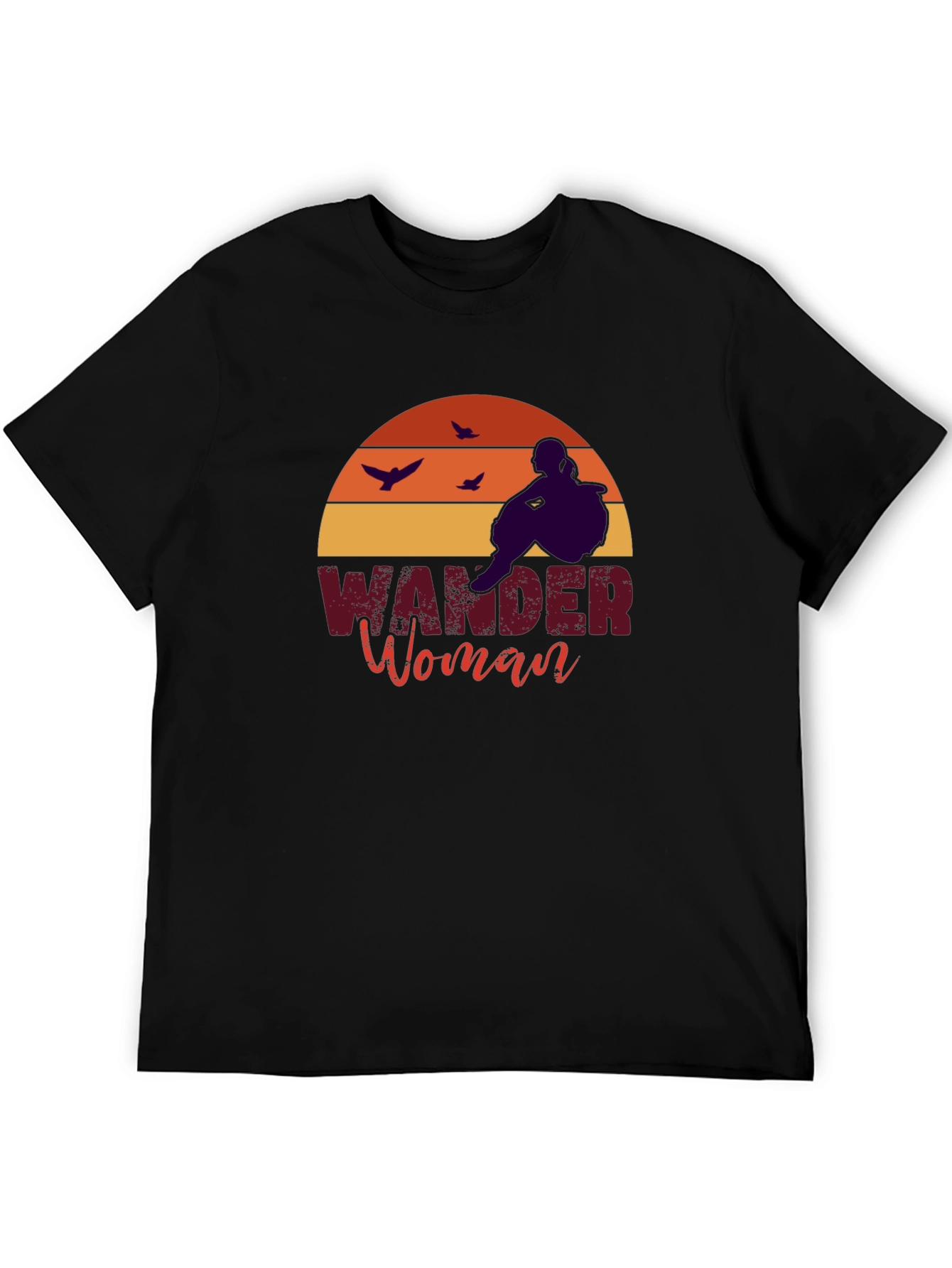 Wander Woman Black T-Shirt: Adventure Seeker Tee