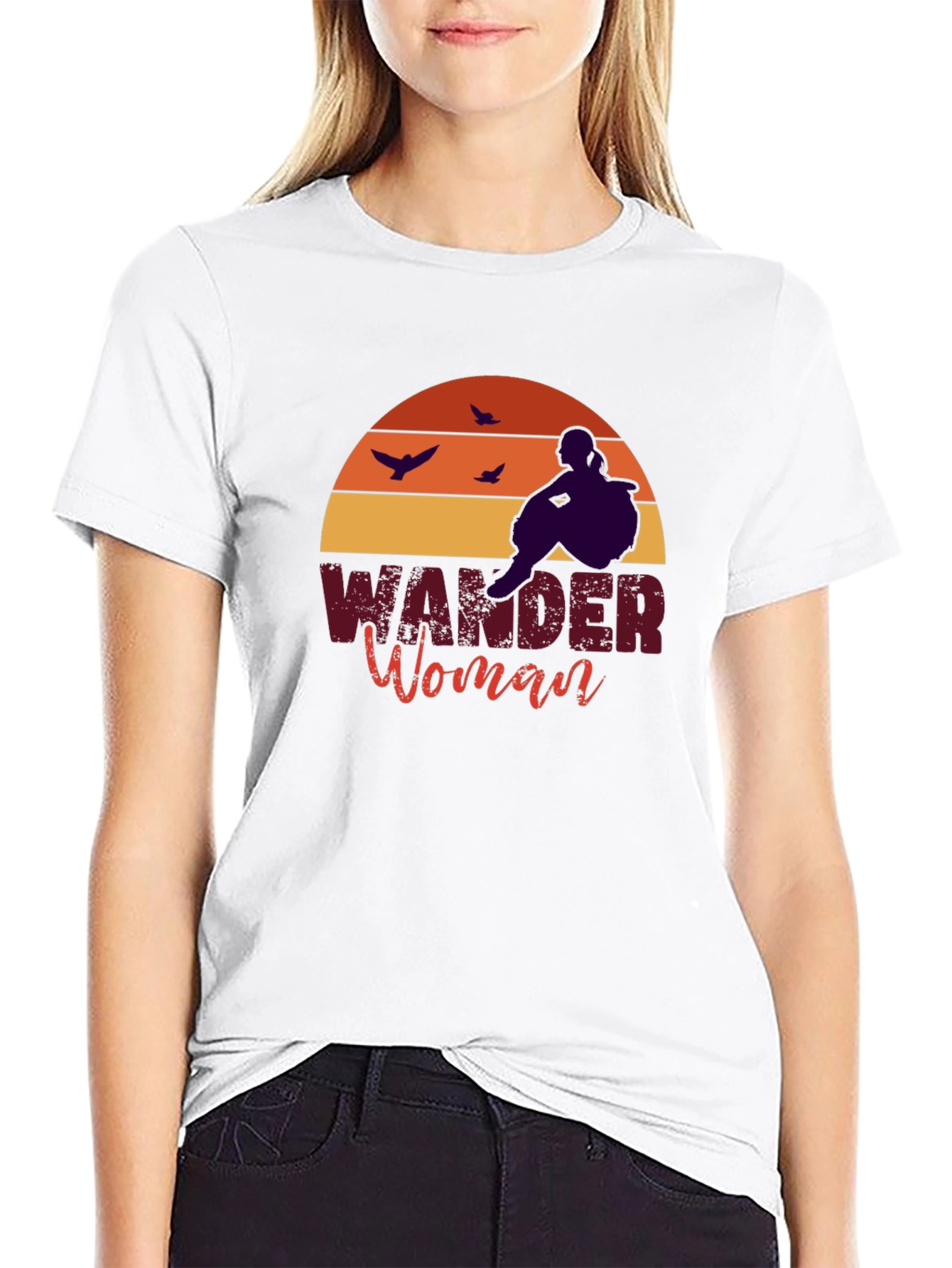 Wander Woman Black T-Shirt: Adventure Seeker Tee