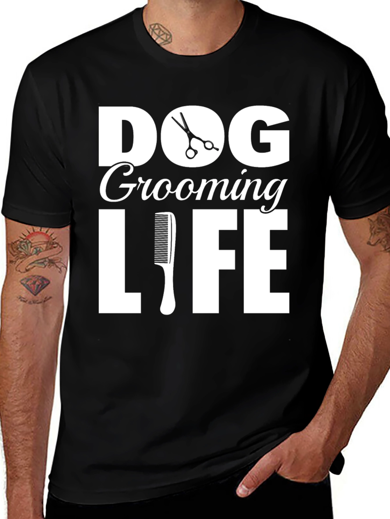 Dog Grooming Life T-Shirt -  Stylish Pet Lover Tee