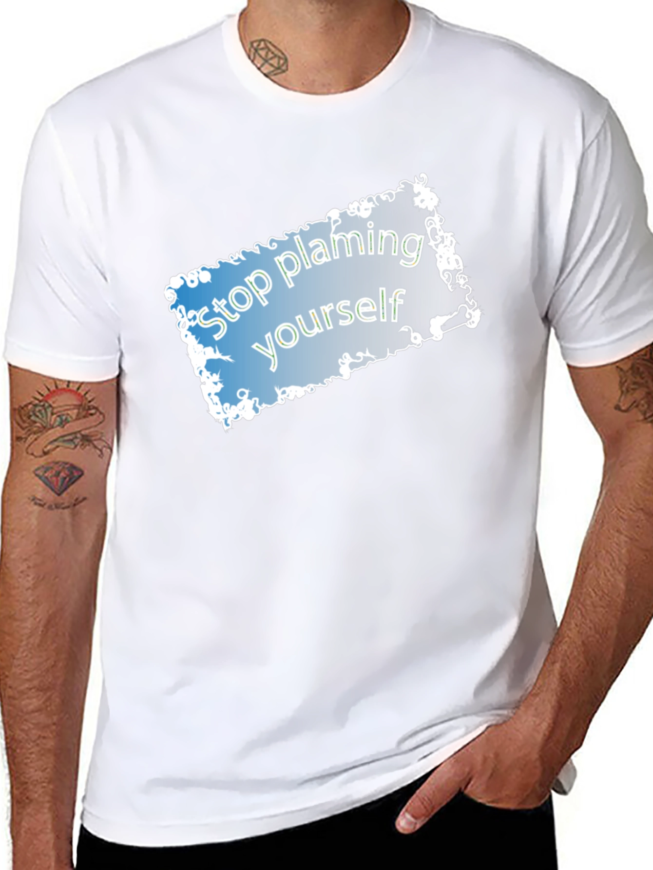 Stop Blaming Yourself T-Shirt - Motivational Tee