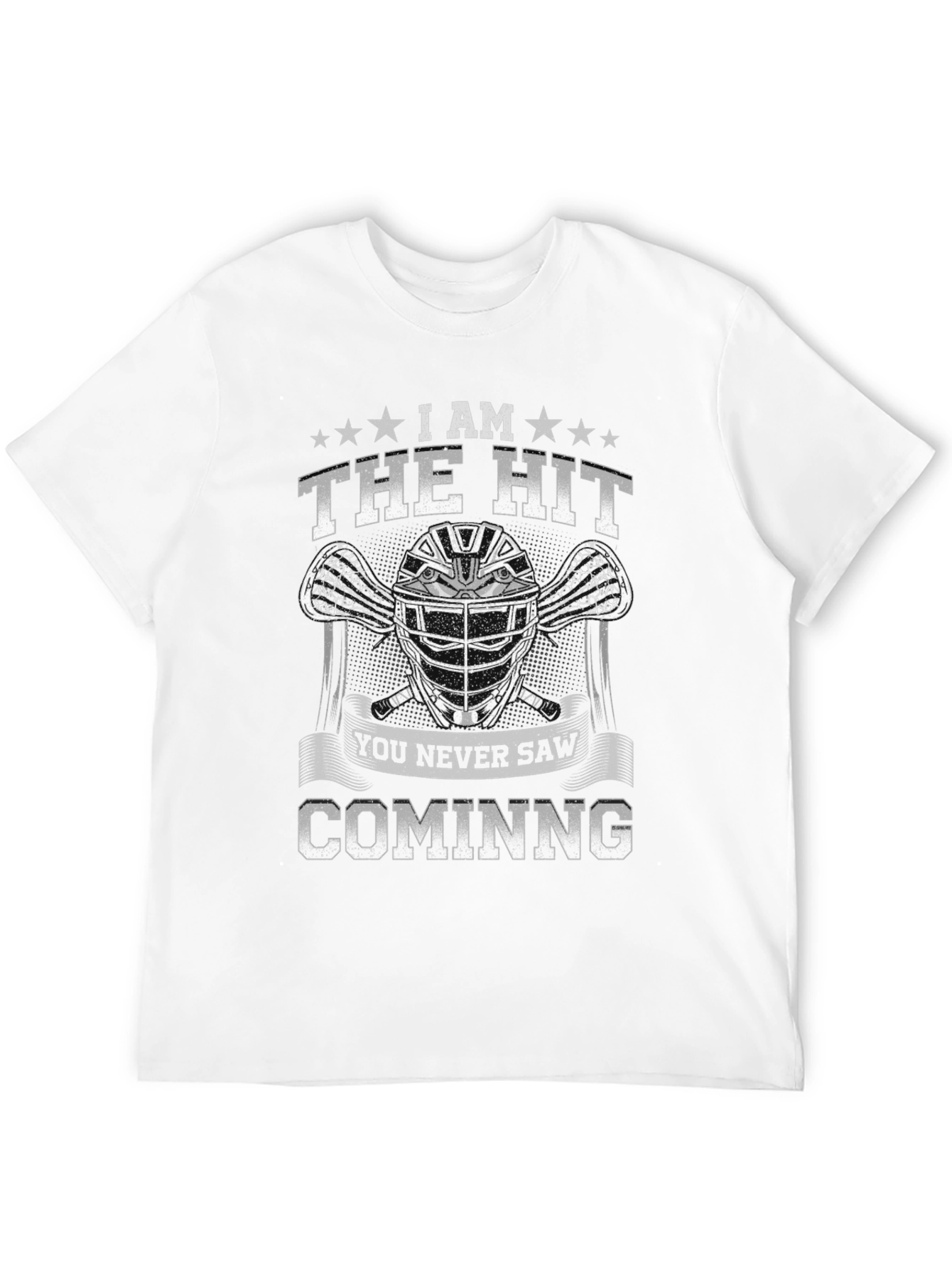 The Hit T-Shirt Lacrosse Helmet Graphic Tee