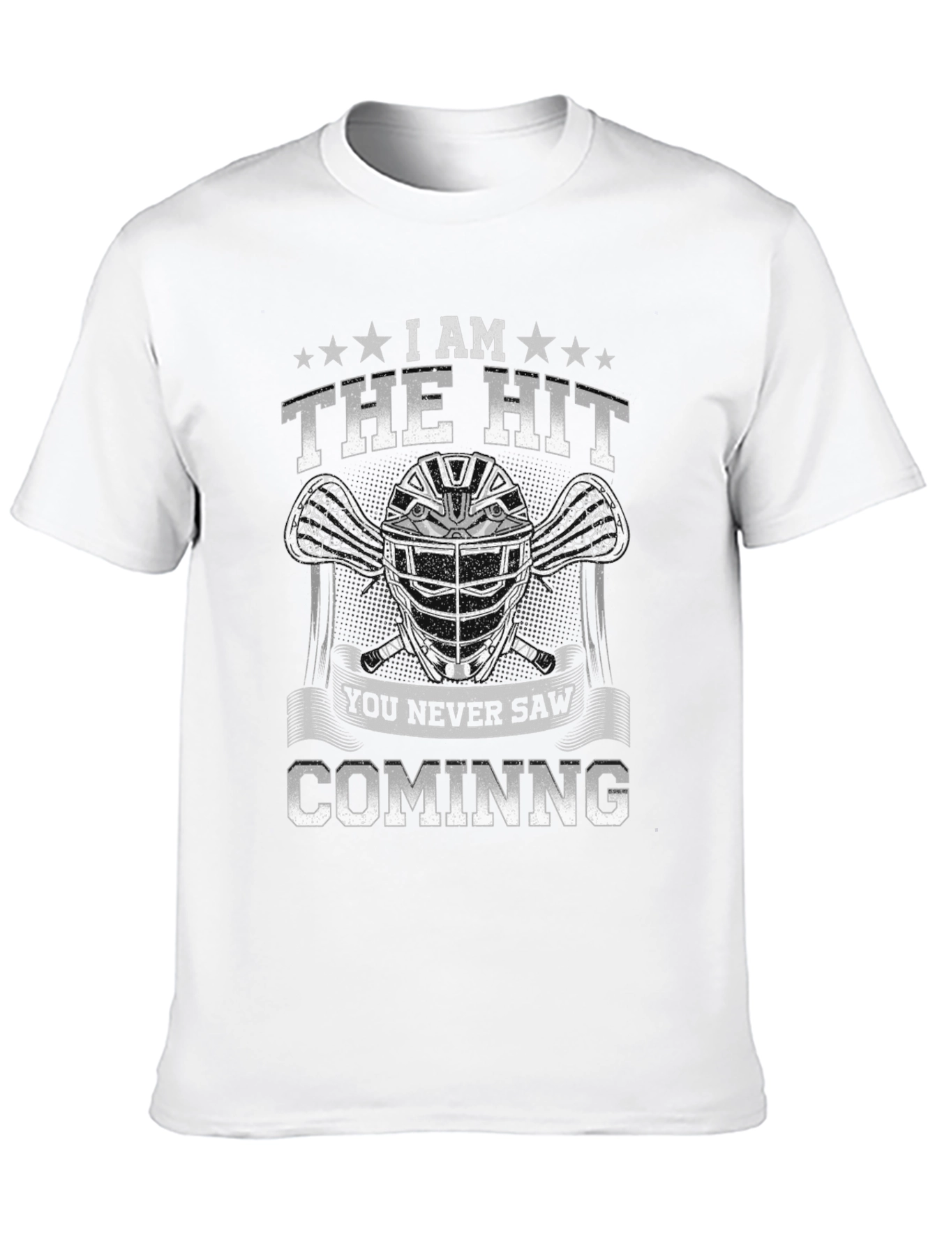 The Hit T-Shirt Lacrosse Helmet Graphic Tee