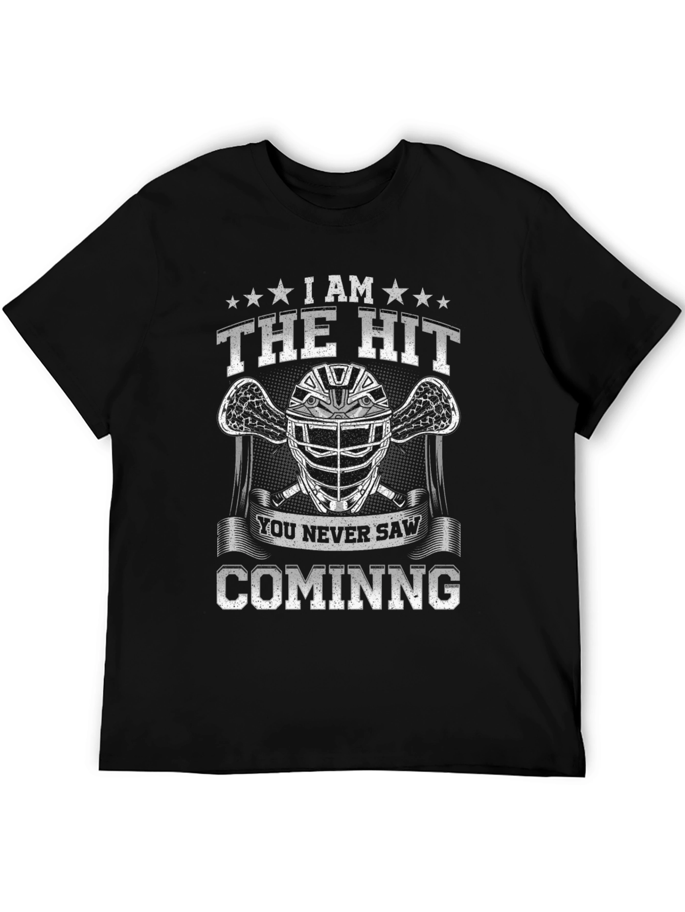 The Hit T-Shirt Lacrosse Helmet Graphic Tee