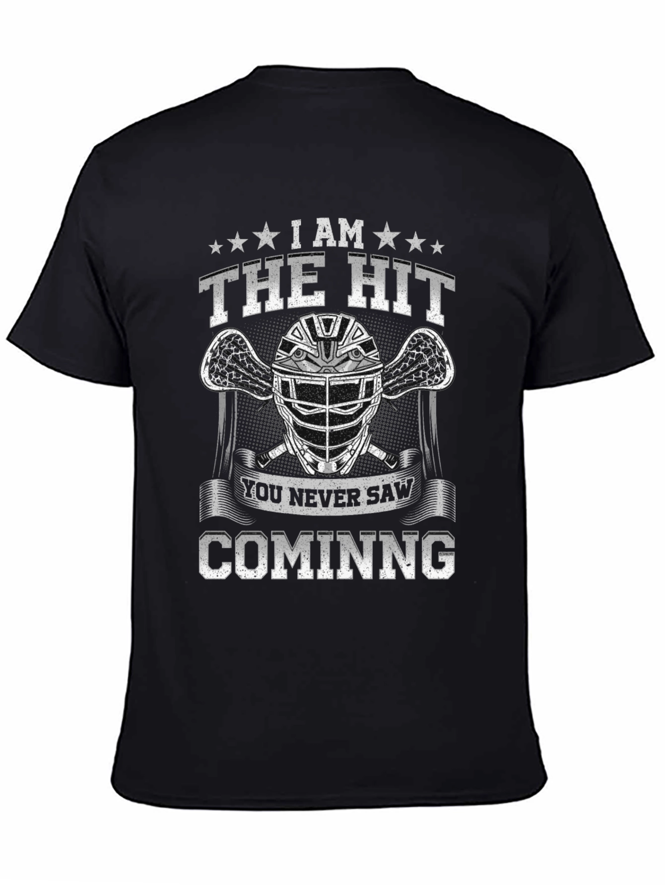 The Hit T-Shirt Lacrosse Helmet Graphic Tee
