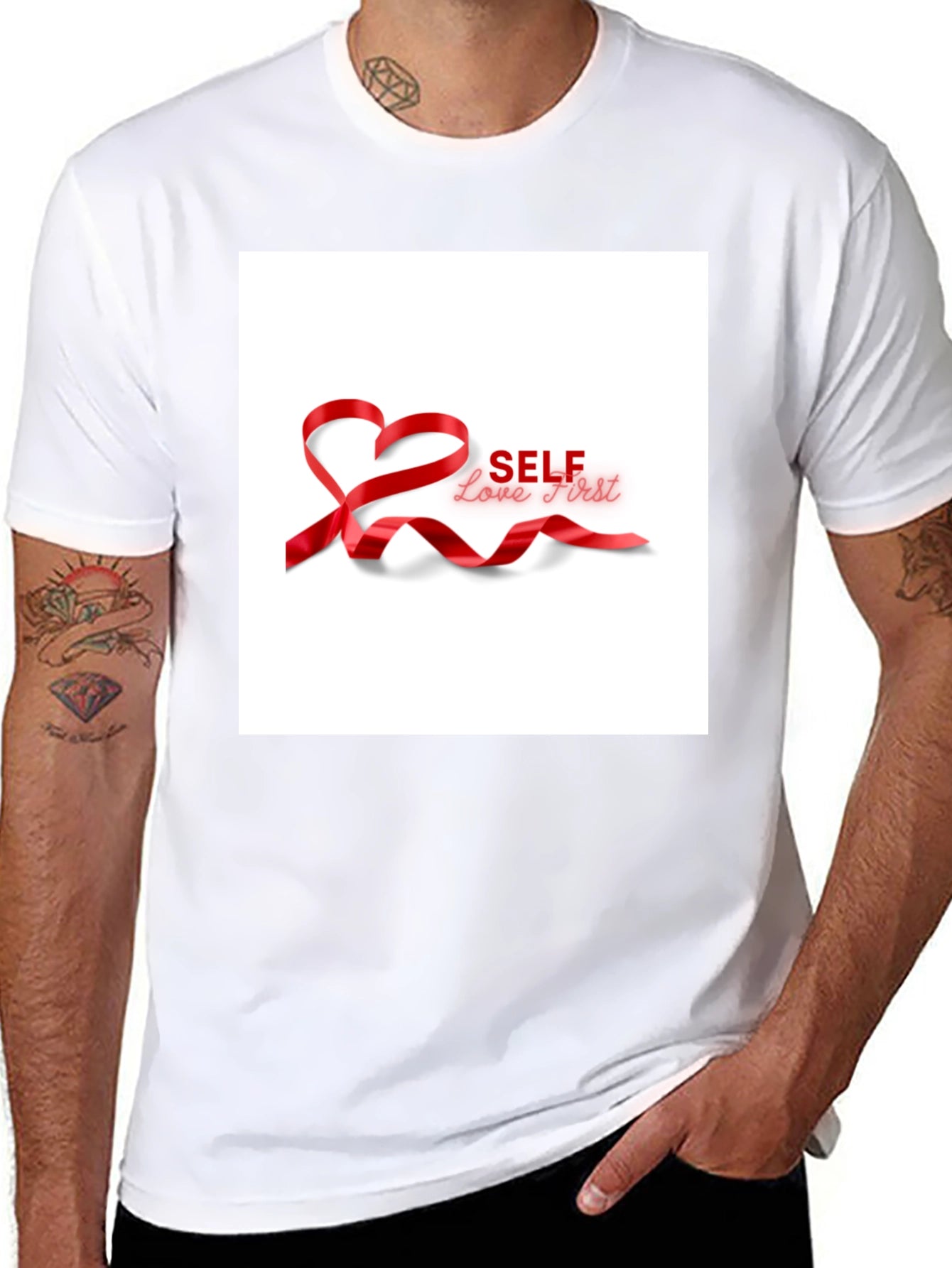Self Love First T-Shirt - Black Cotton Tee