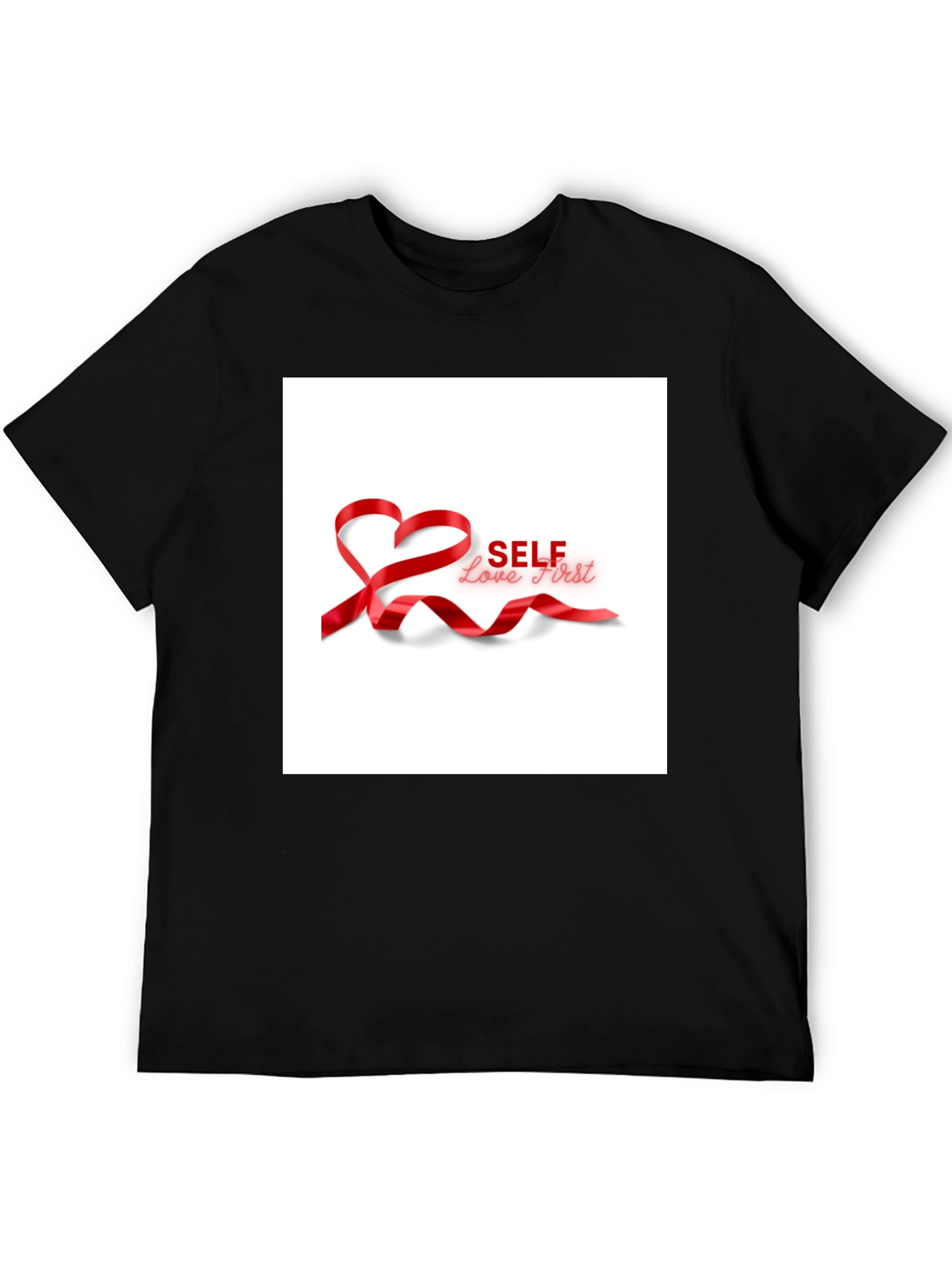 Self Love First T-Shirt - Black Cotton Tee