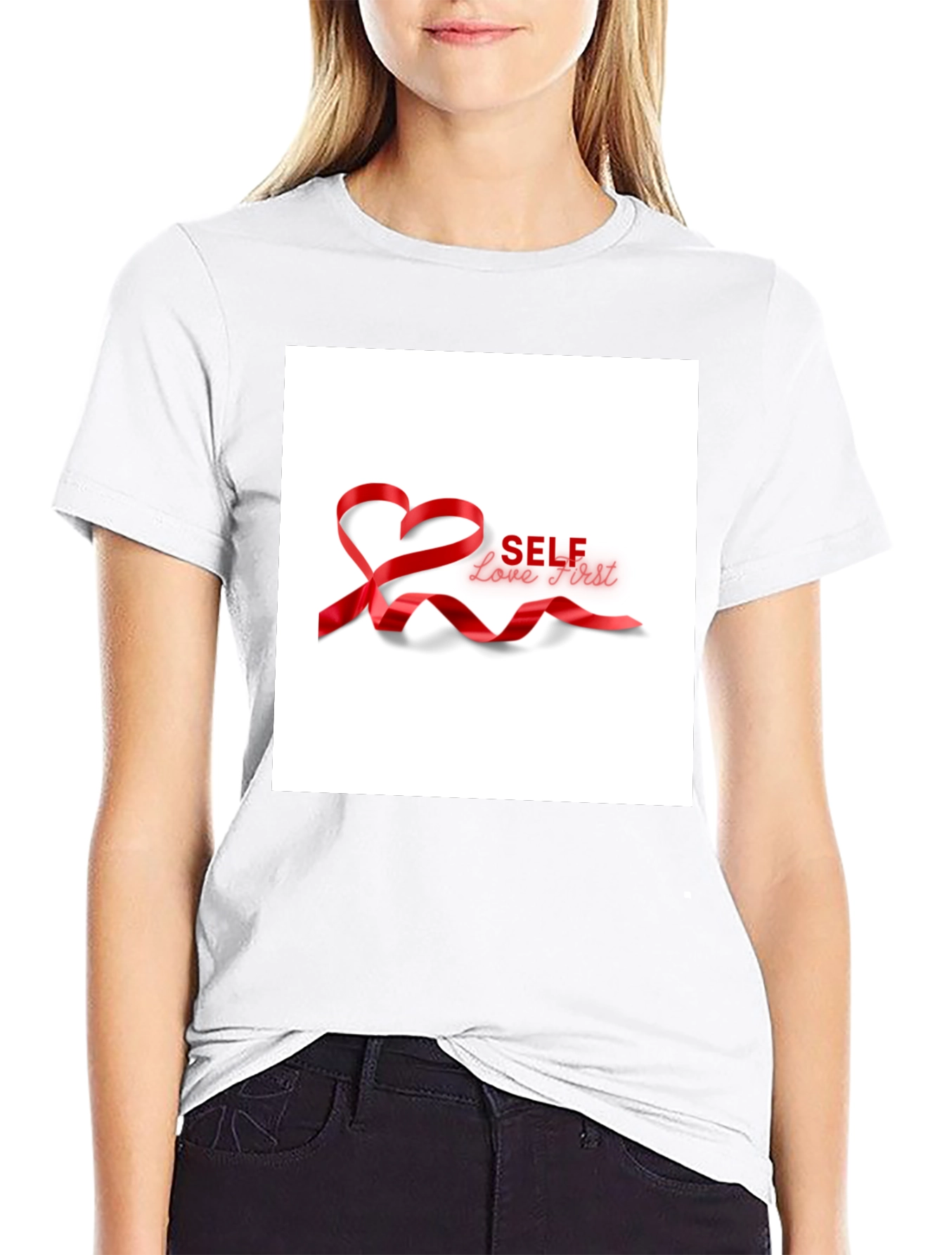 Self Love First T-Shirt - Black Cotton Tee