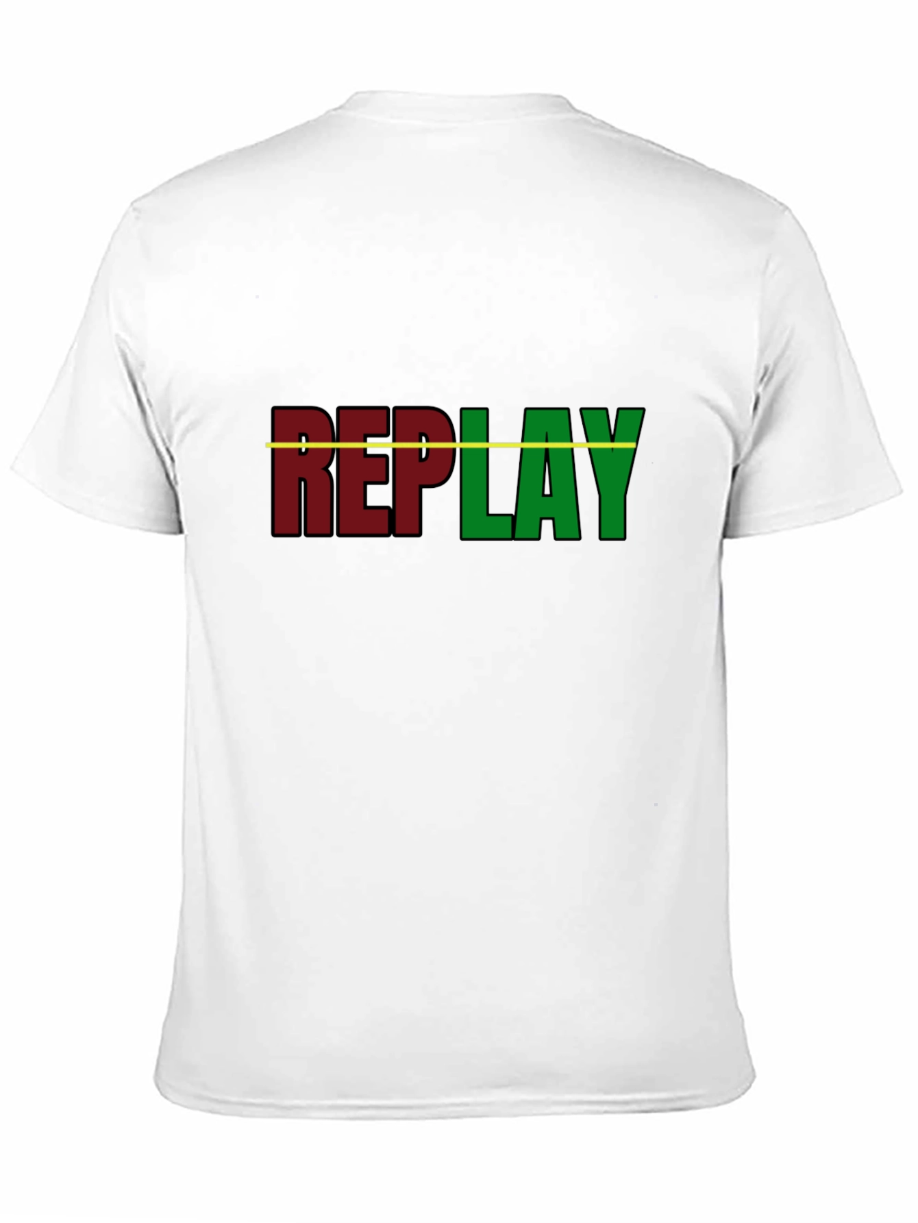 Replay Graphic T-Shirt - Black Cotton Tee