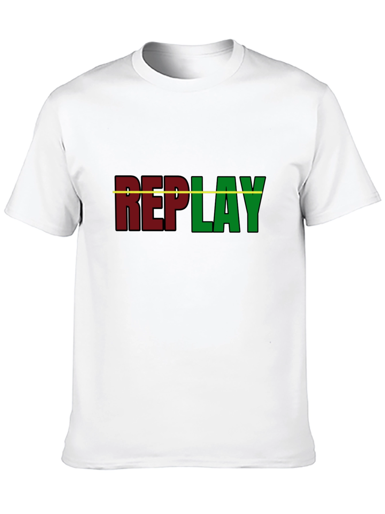 Replay Graphic T-Shirt - Black Cotton Tee