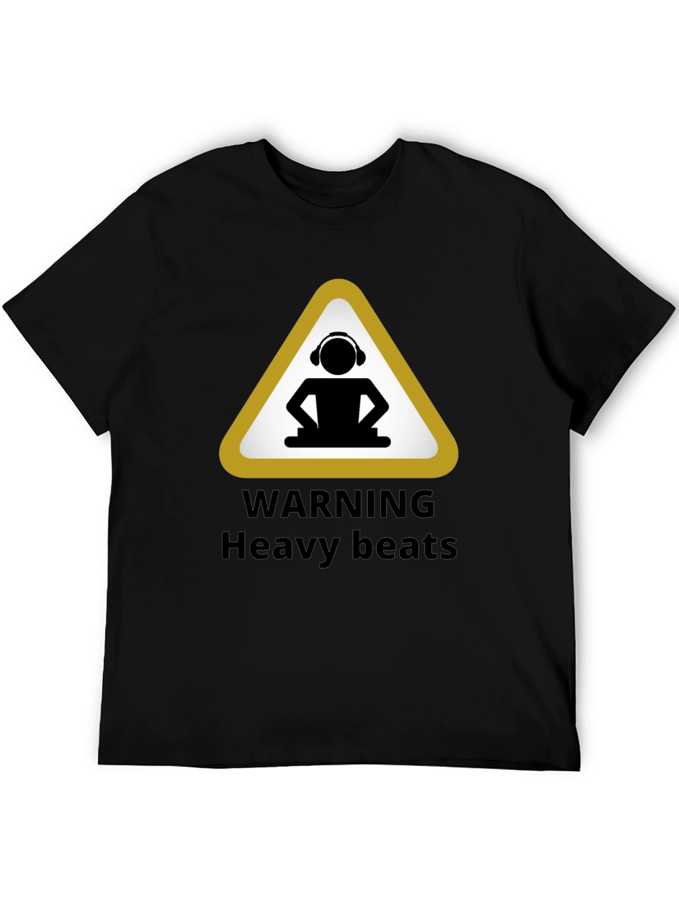 Warning Heavy Beats Black T-Shirt