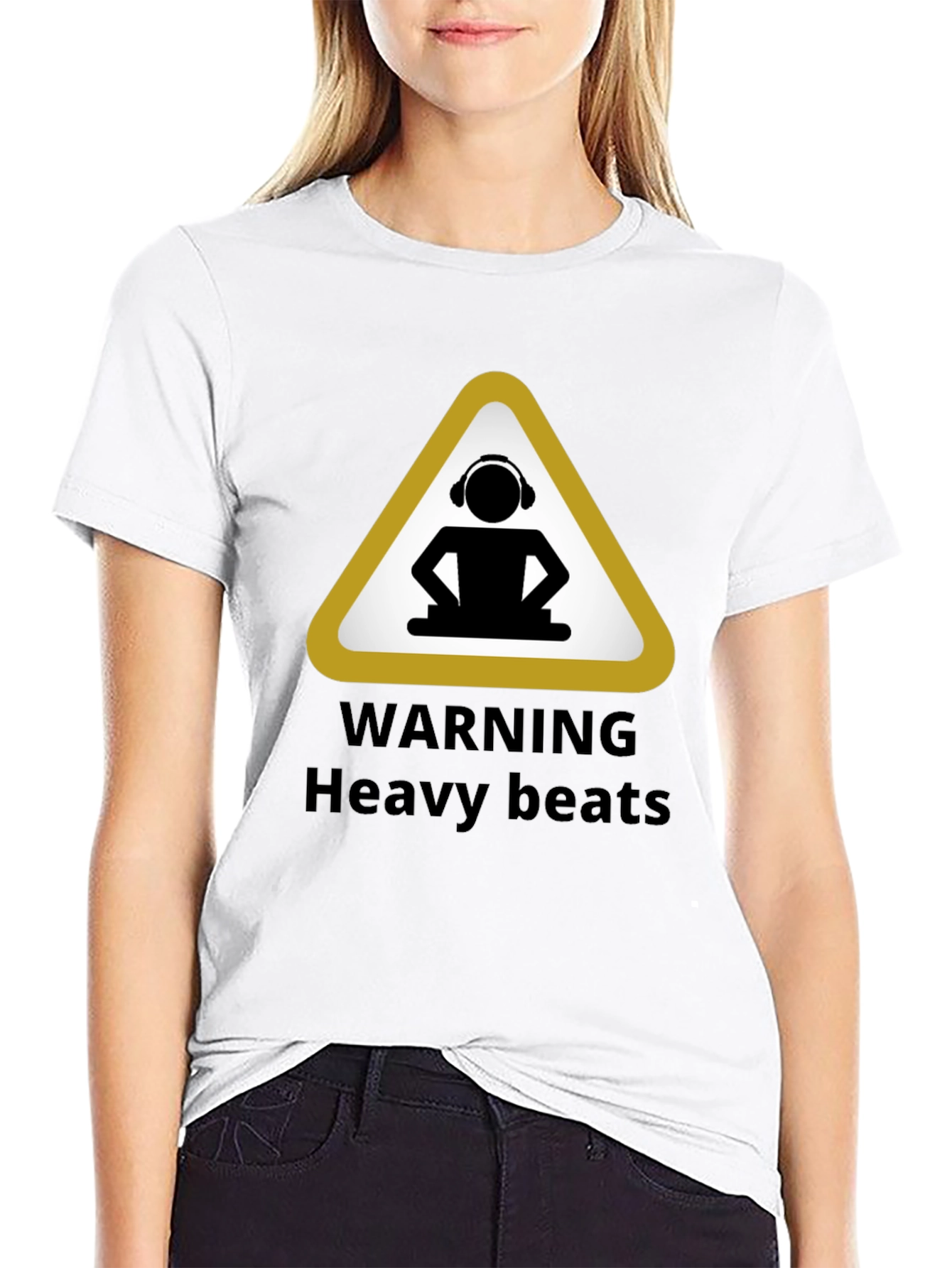 Warning Heavy Beats Black T-Shirt