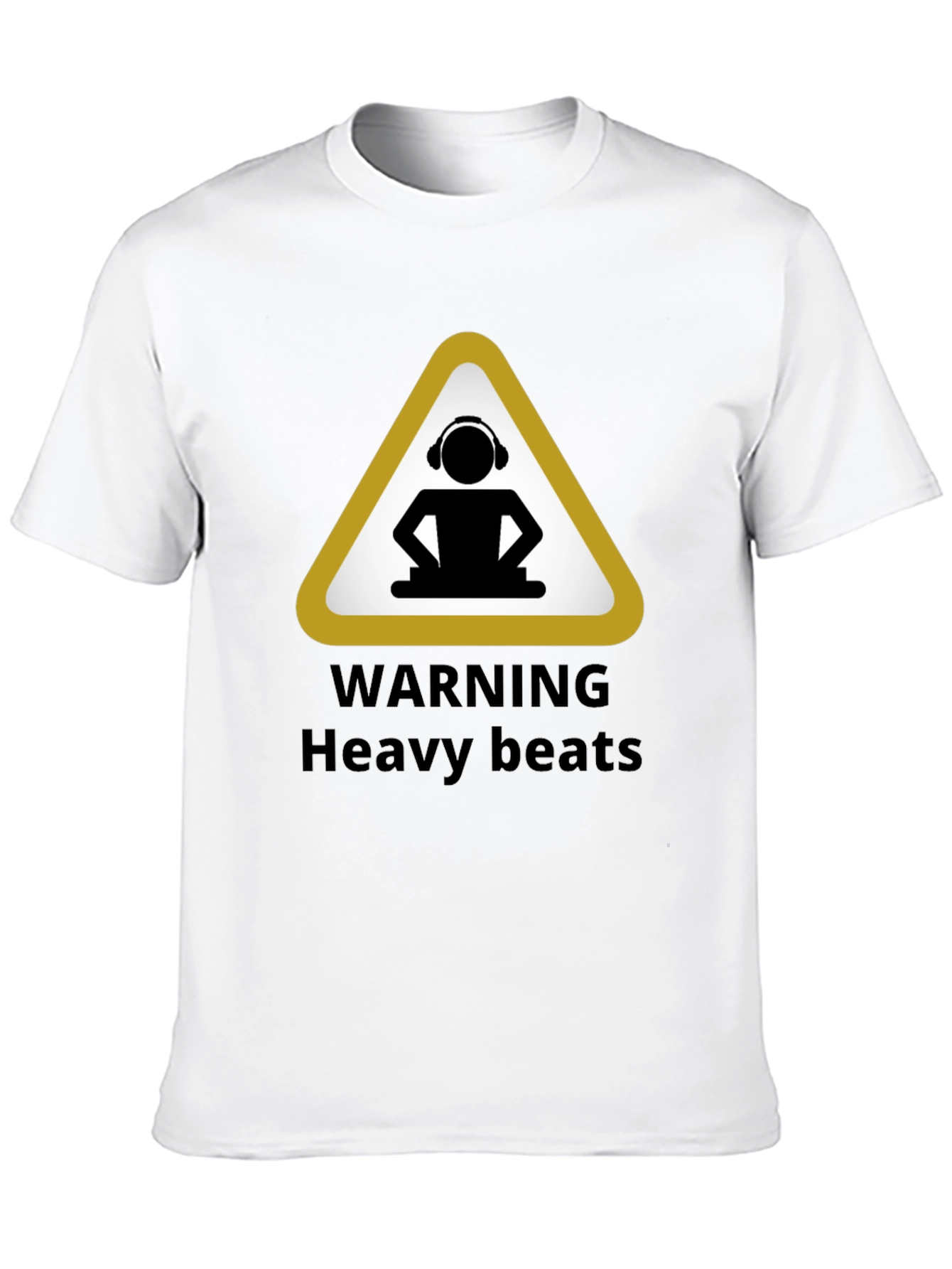 Warning Heavy Beats Black T-Shirt