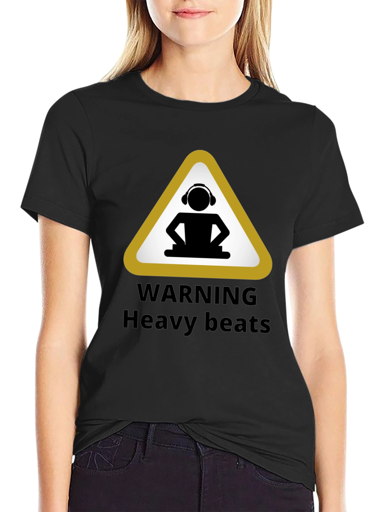 Warning Heavy Beats Black T-Shirt