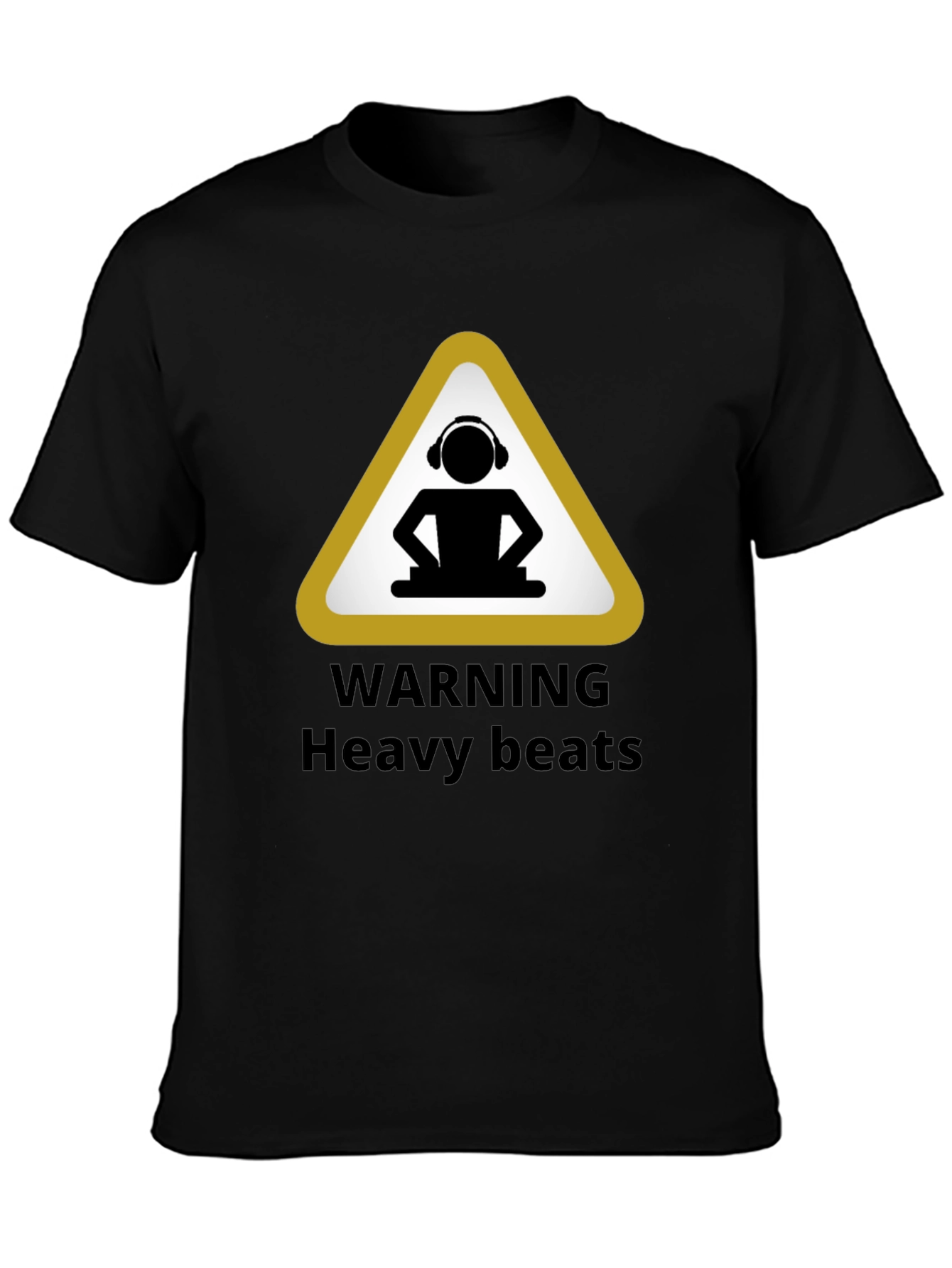 Warning Heavy Beats Black T-Shirt