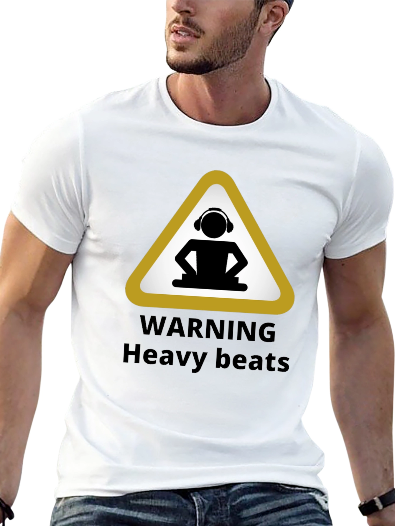 Warning Heavy Beats Black T-Shirt