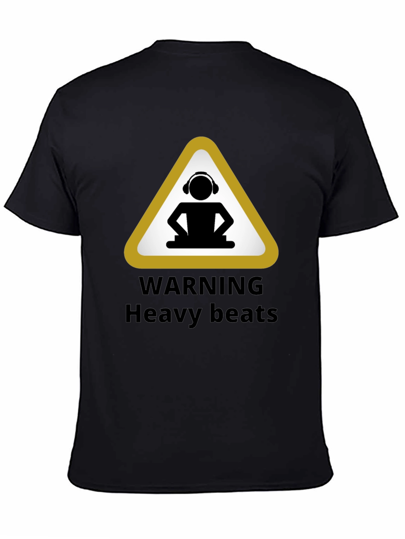 Warning Heavy Beats Black T-Shirt
