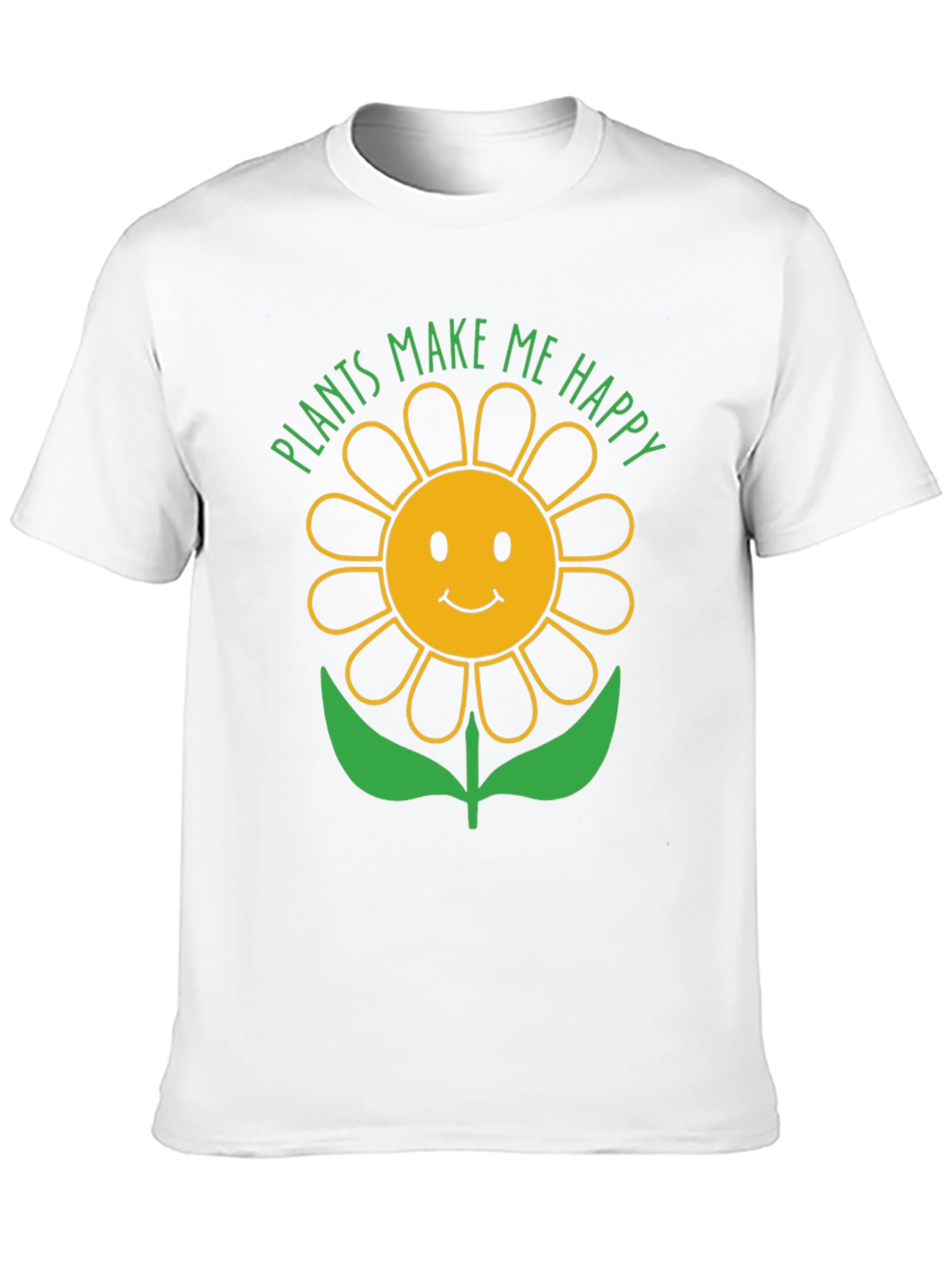 Plants Make Me Happy Sunflower Graphic T-Shirt