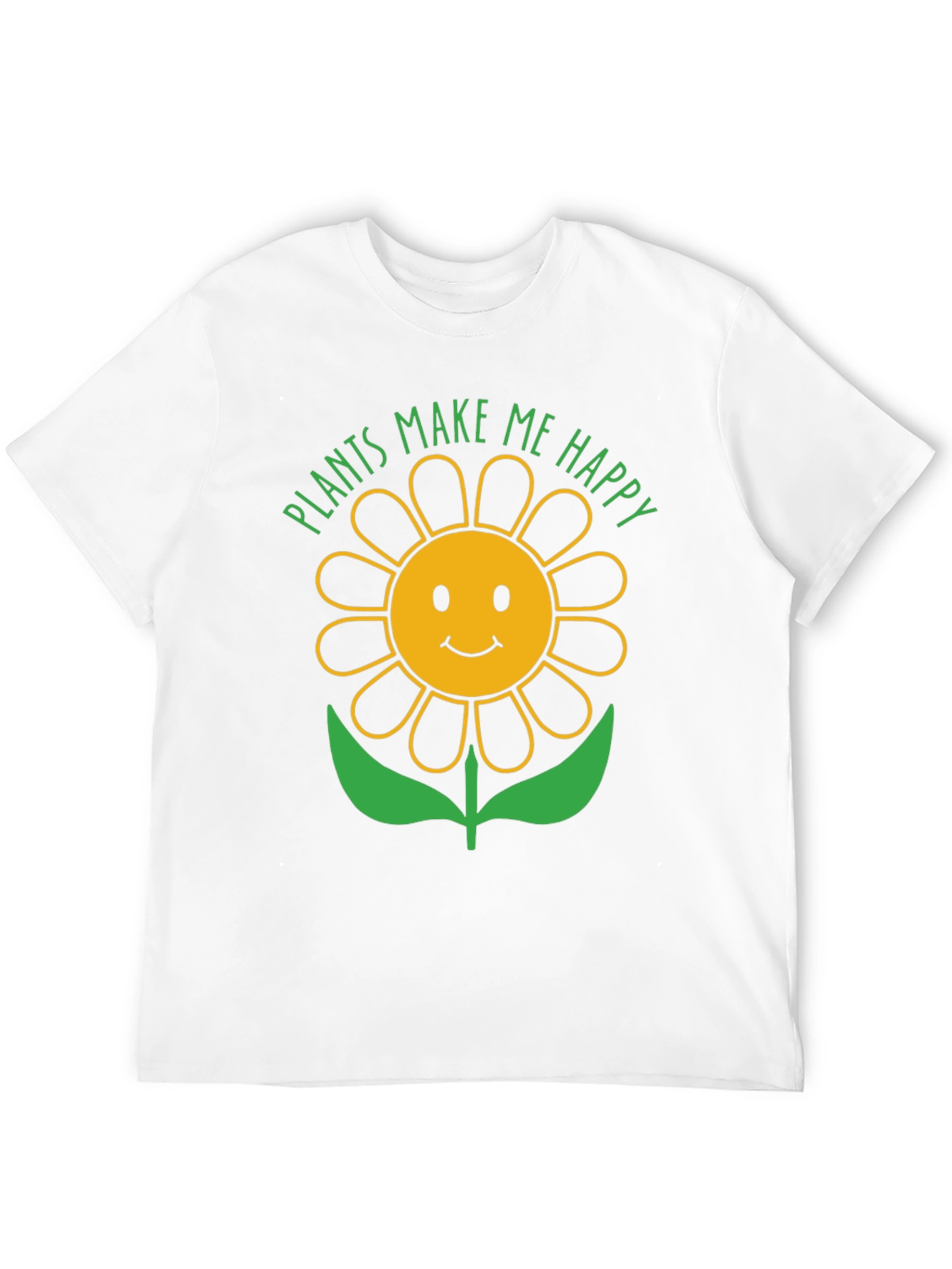 Plants Make Me Happy Sunflower Graphic T-Shirt