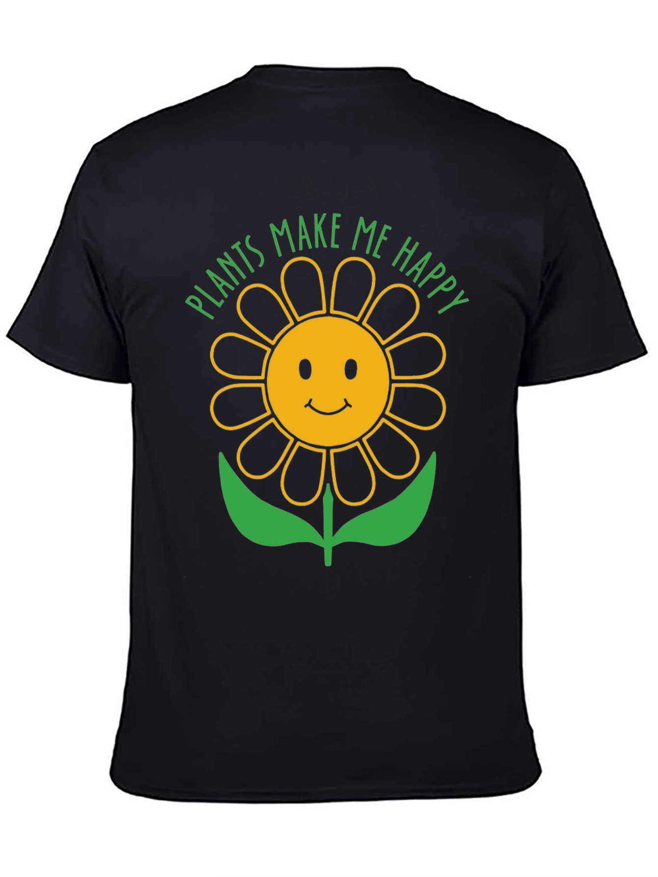 Plants Make Me Happy Sunflower Graphic T-Shirt