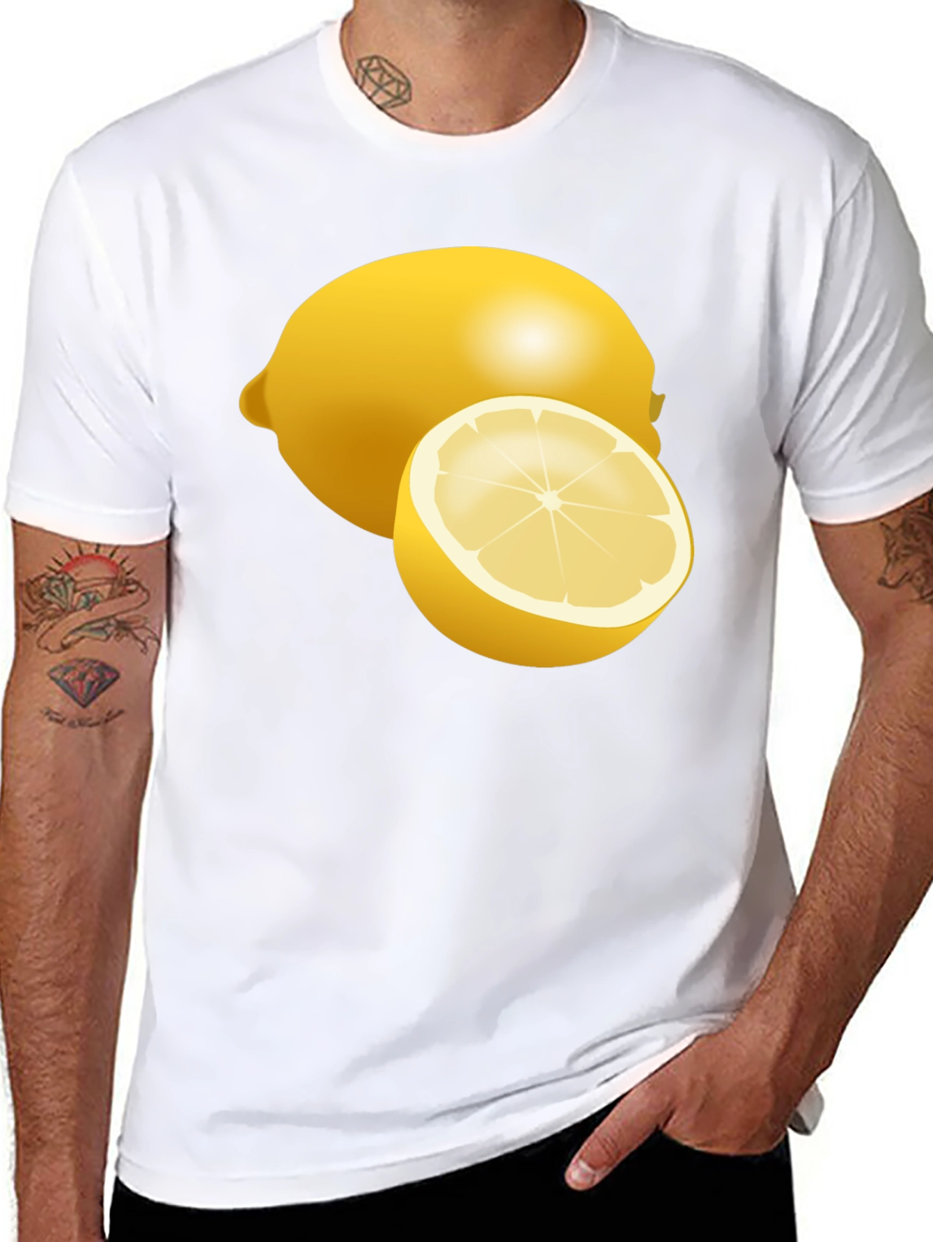 Lemon Graphic Tee - Fresh & Zesty Style