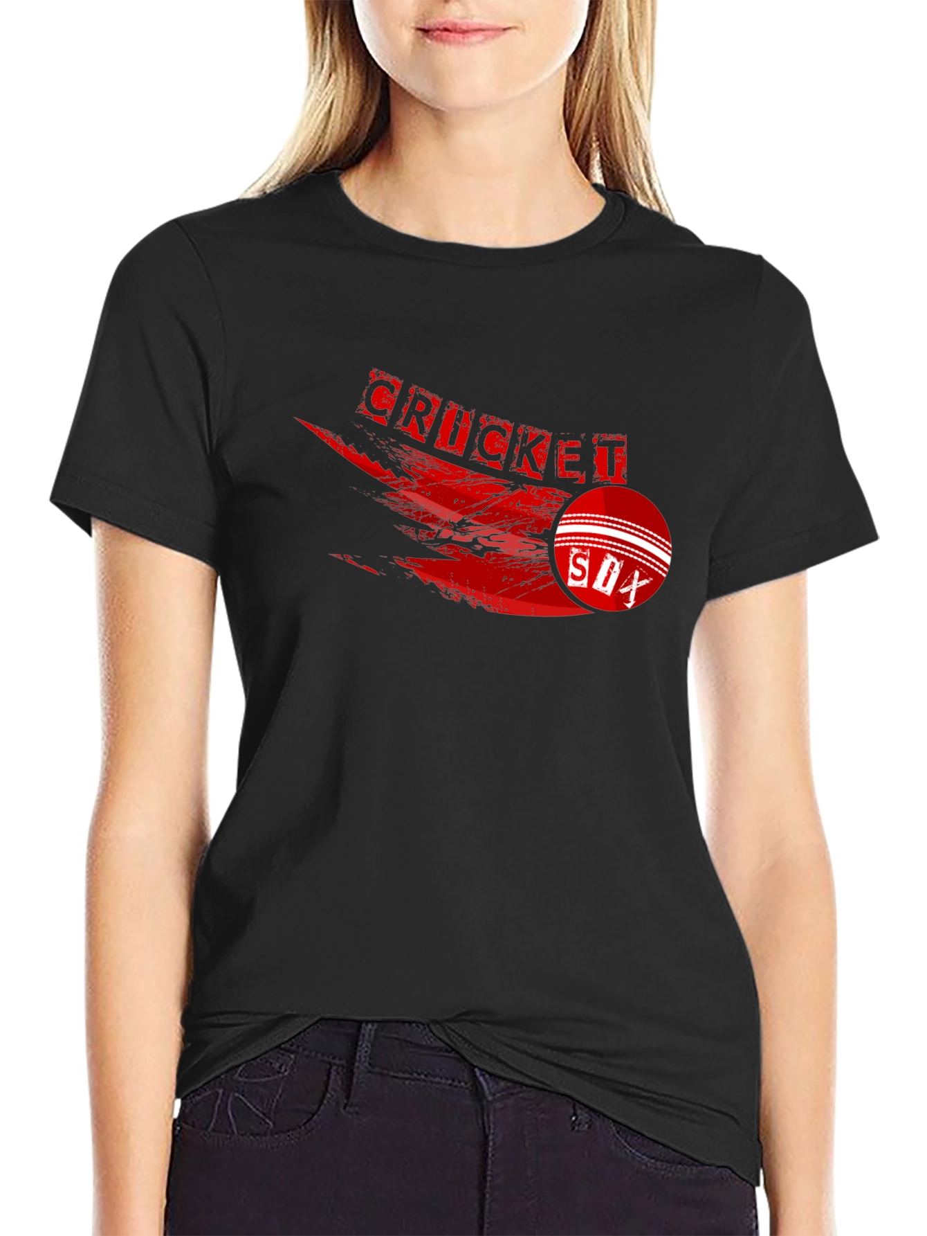 Cricket SOX Graphic Tee - Black