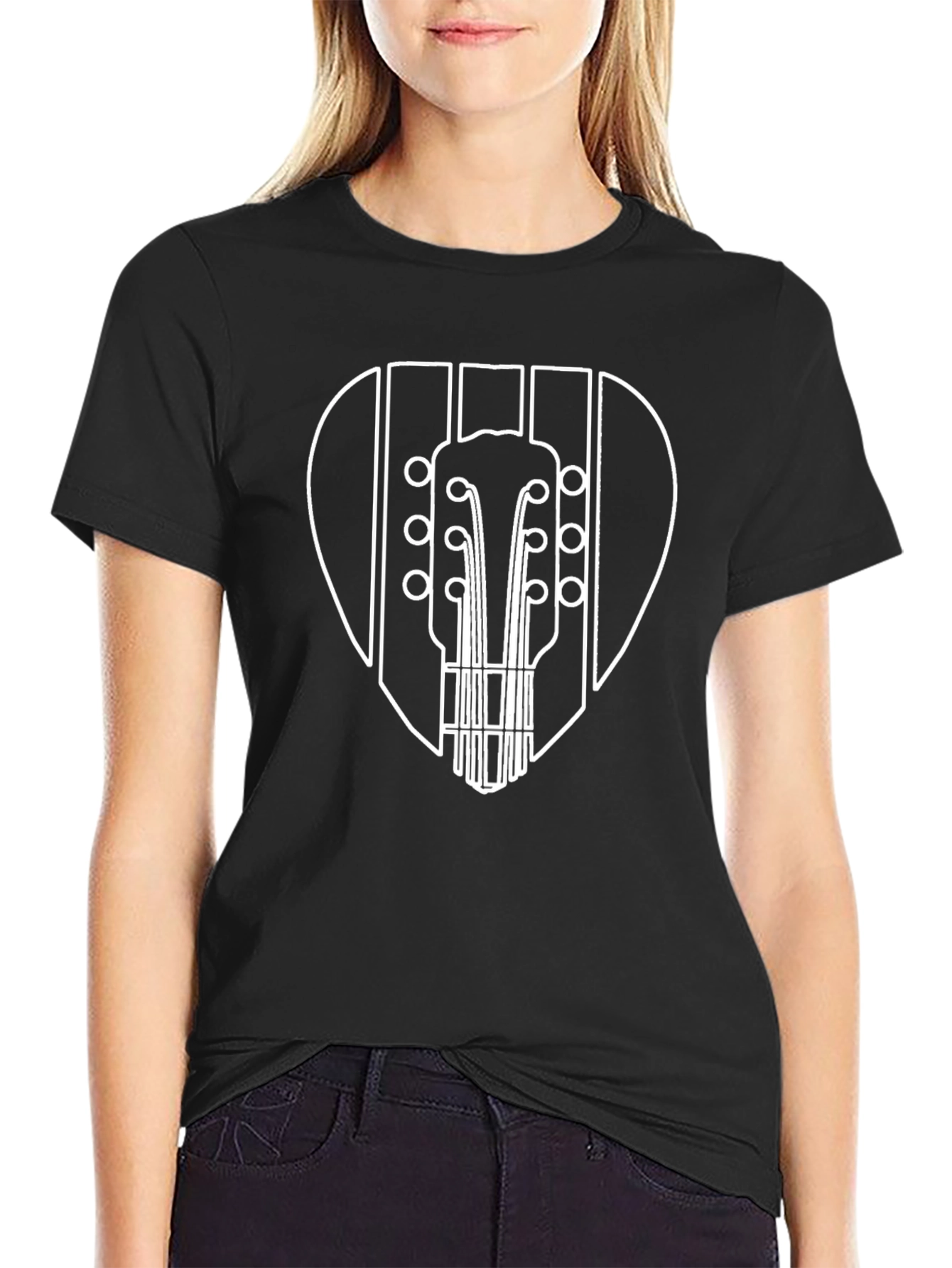 Guitar Pick Graphic Tee - Stylish Music Lover Shirt