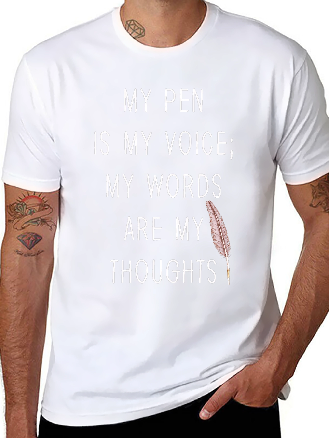 My Pen Is My Voice T-Shirt - Writers Tee