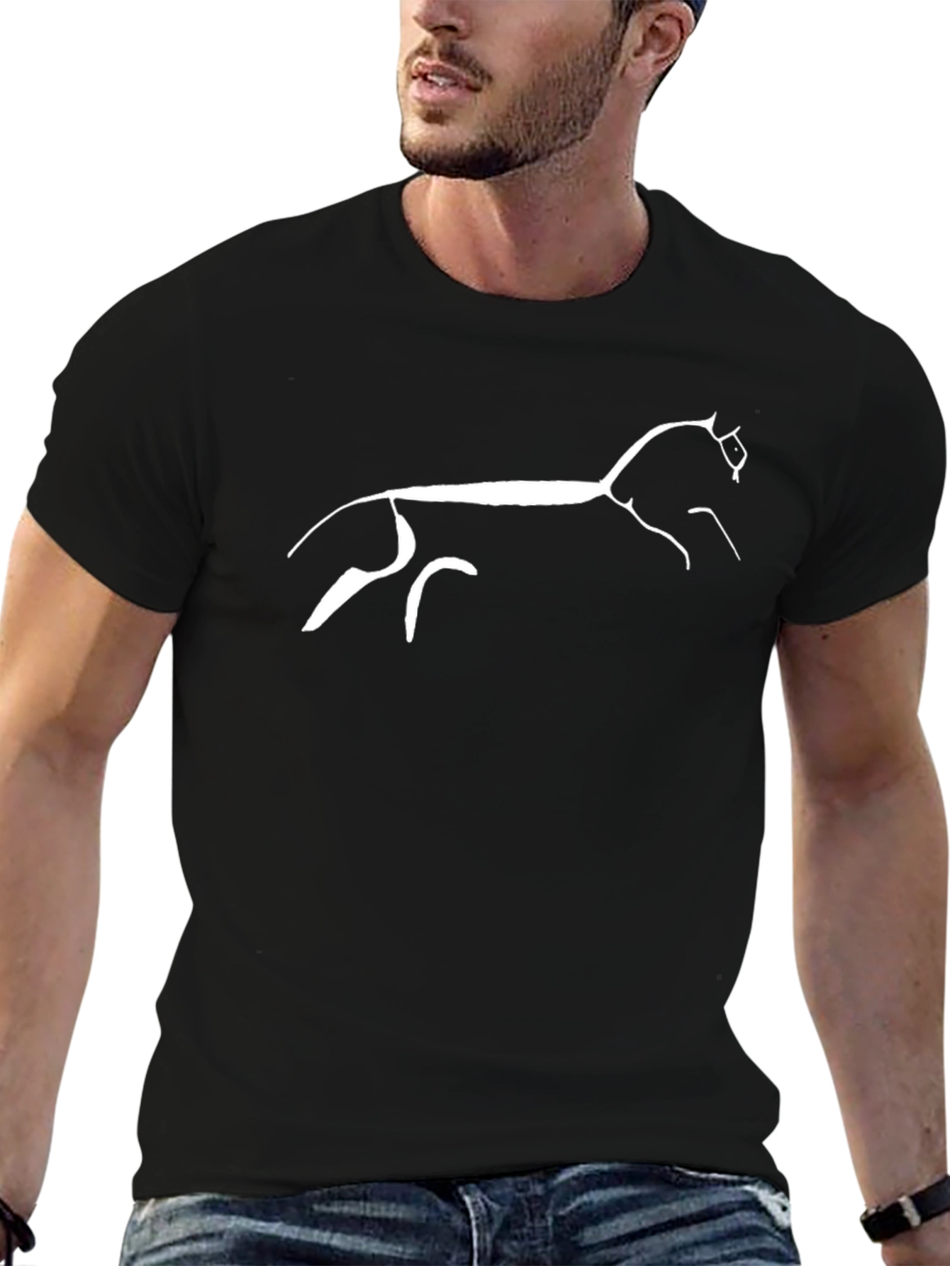 Cave Art Horse T-Shirt - Stylish Graphic Tee