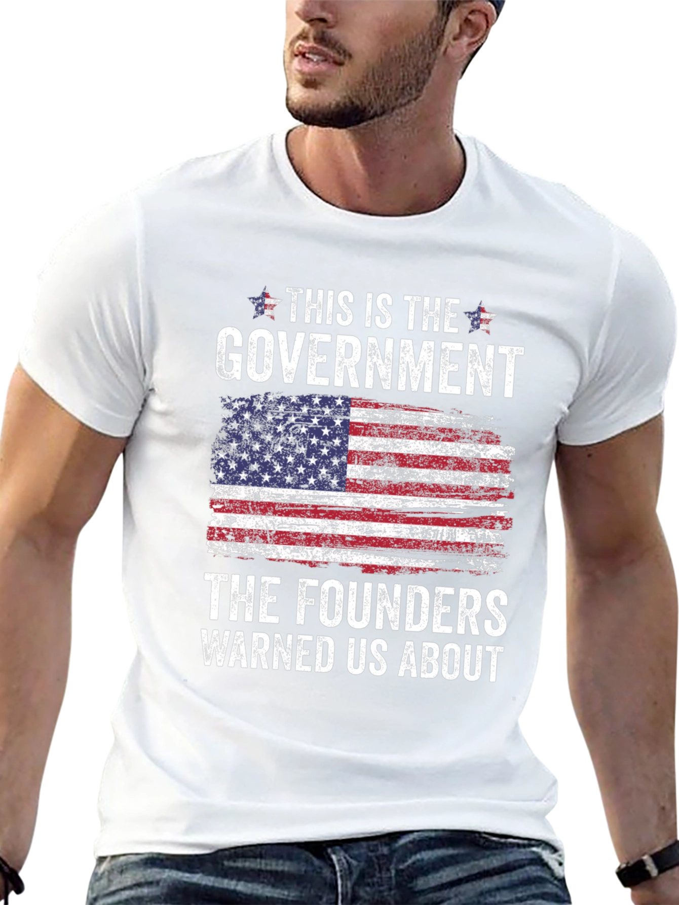 Government Founders Flag Graphic T-Shirt