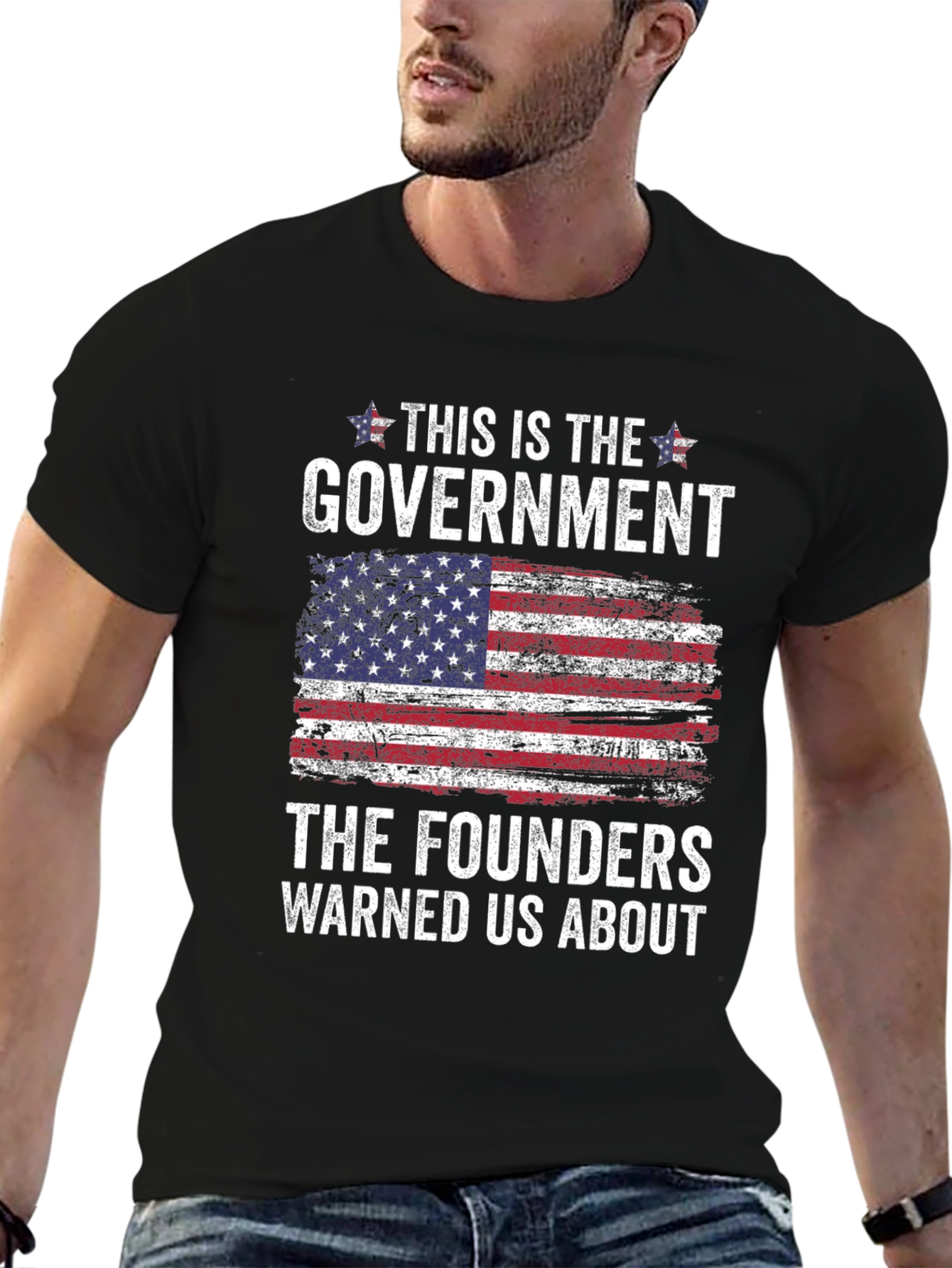 Government Founders Flag Graphic T-Shirt