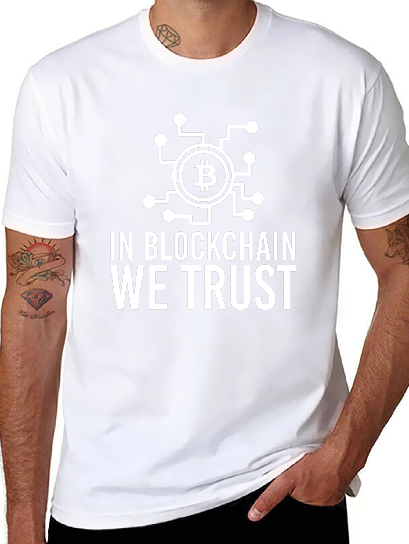 Bitcoin Blockchain Trust Graphic Tee - Crypto T-Shirt