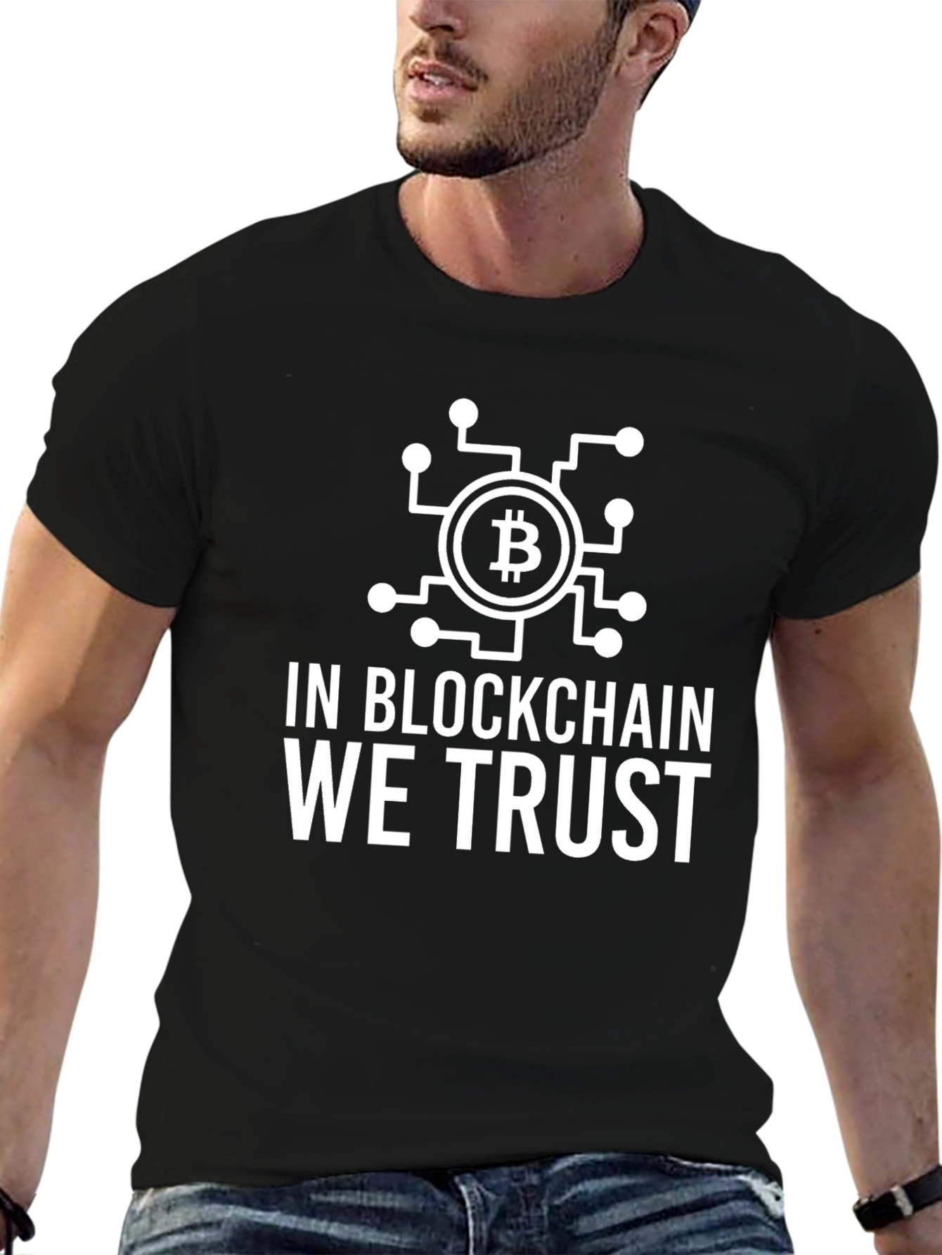 Bitcoin Blockchain Trust Graphic Tee - Crypto T-Shirt