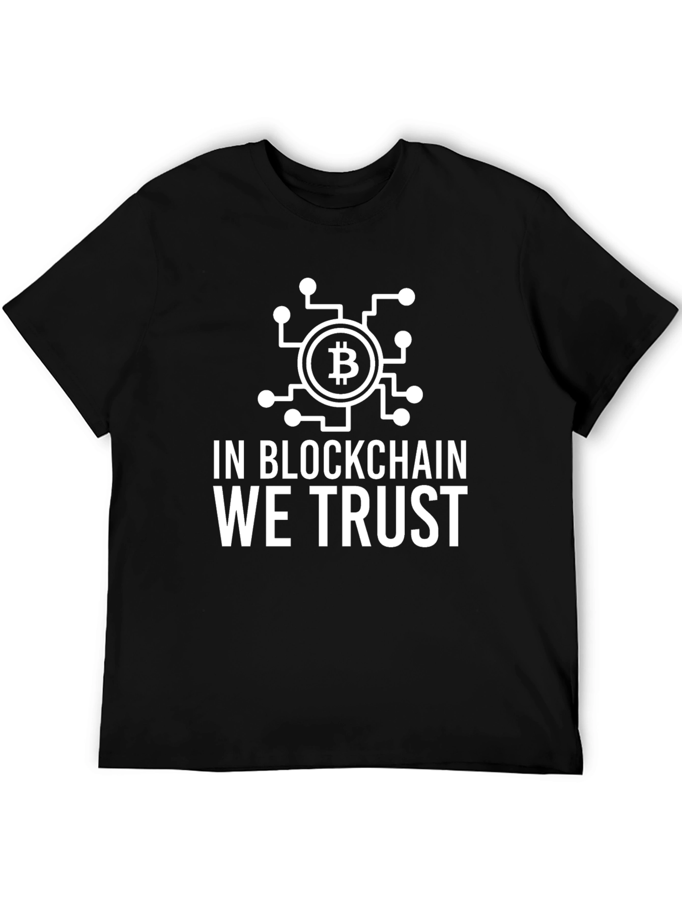 Bitcoin Blockchain Trust Graphic Tee - Crypto T-Shirt