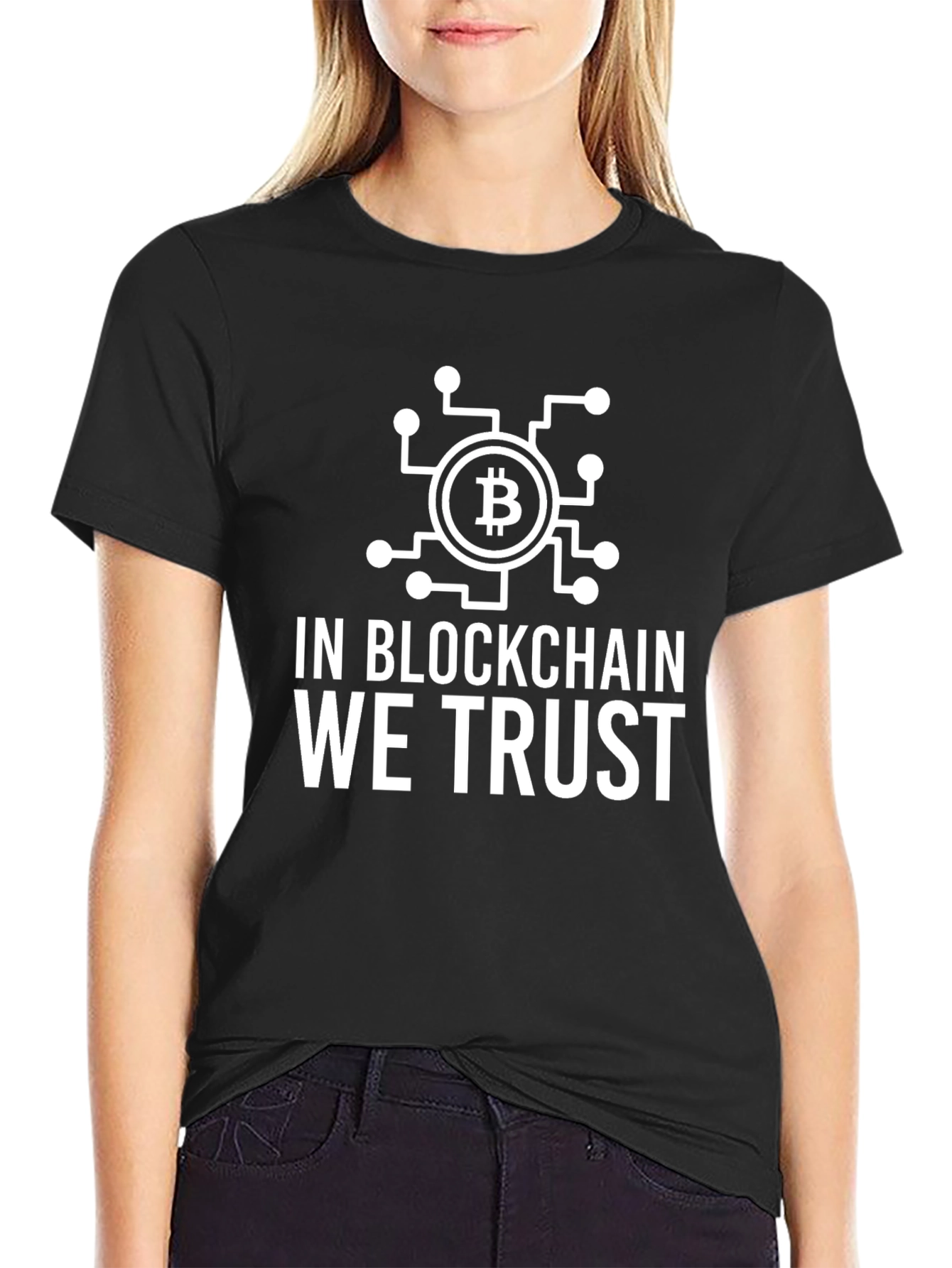 Bitcoin Blockchain Trust Graphic Tee - Crypto T-Shirt