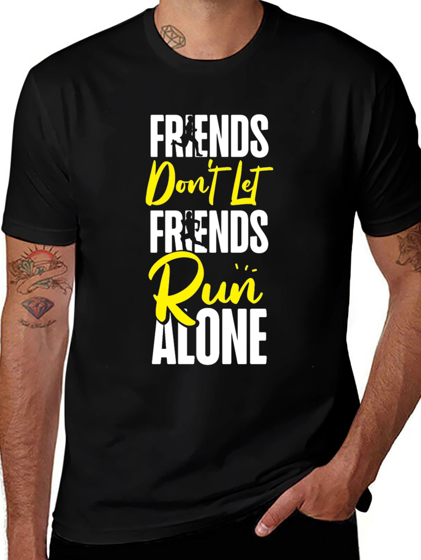 Friends Dont Let Friends Run Alone Graphic Tee