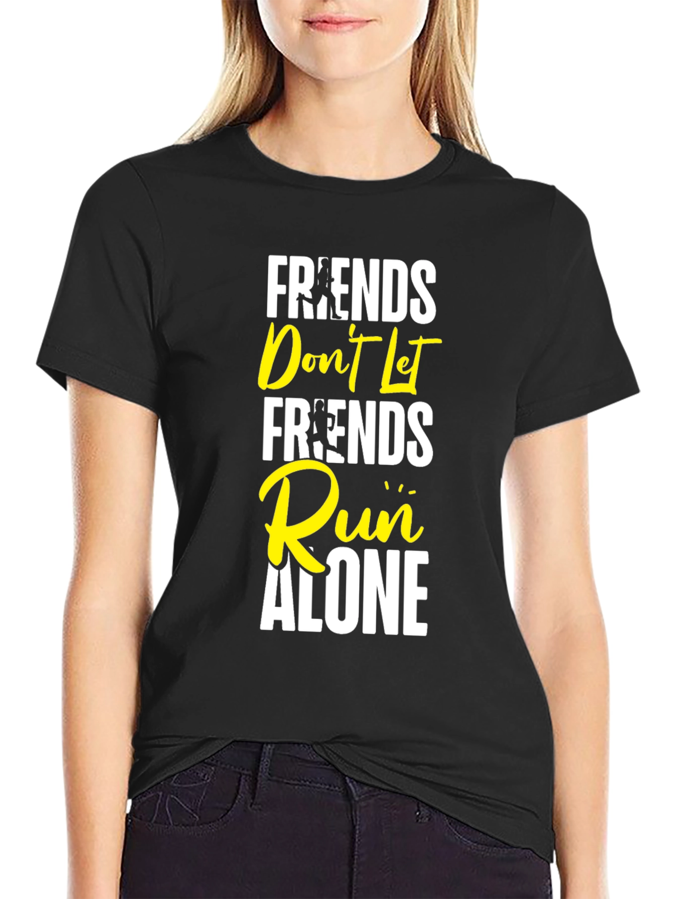 Friends Dont Let Friends Run Alone Graphic Tee