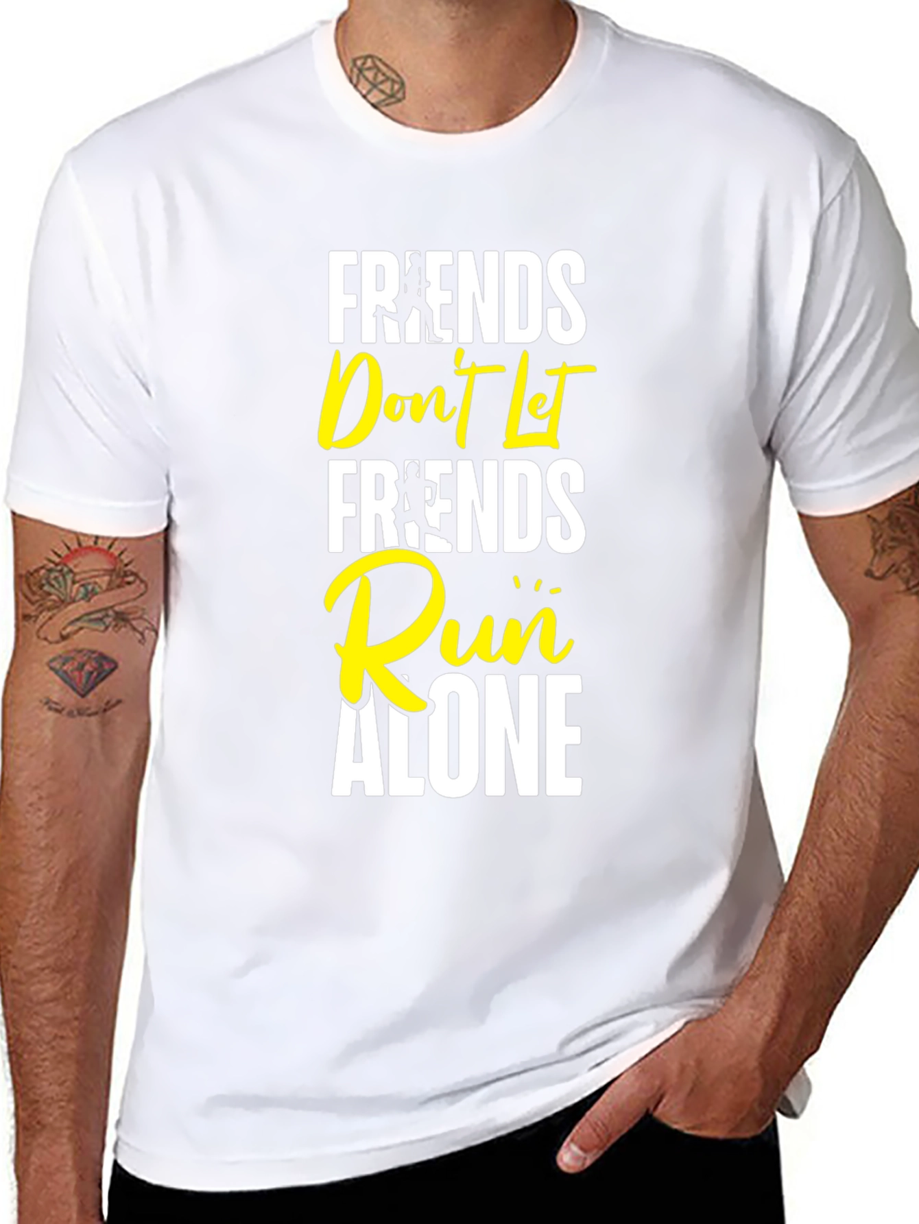 Friends Dont Let Friends Run Alone Graphic Tee