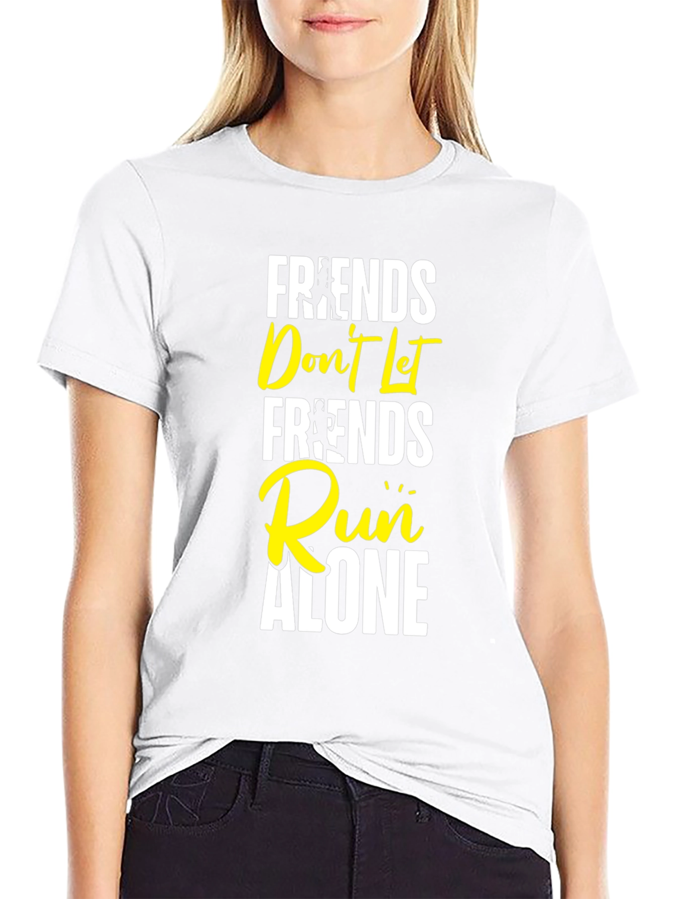 Friends Dont Let Friends Run Alone Graphic Tee