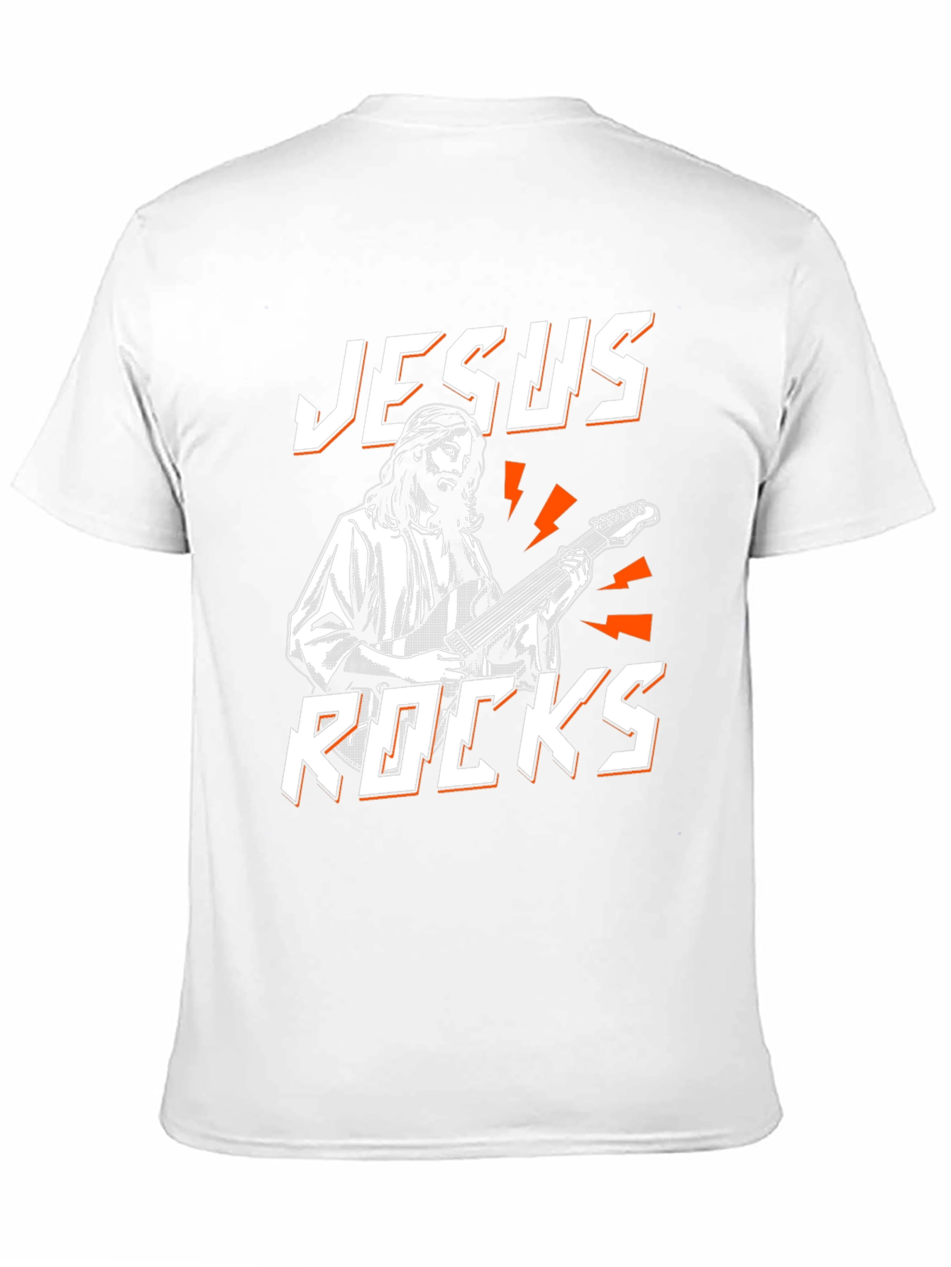 Jesus Rocks Graphic Black T-Shirt