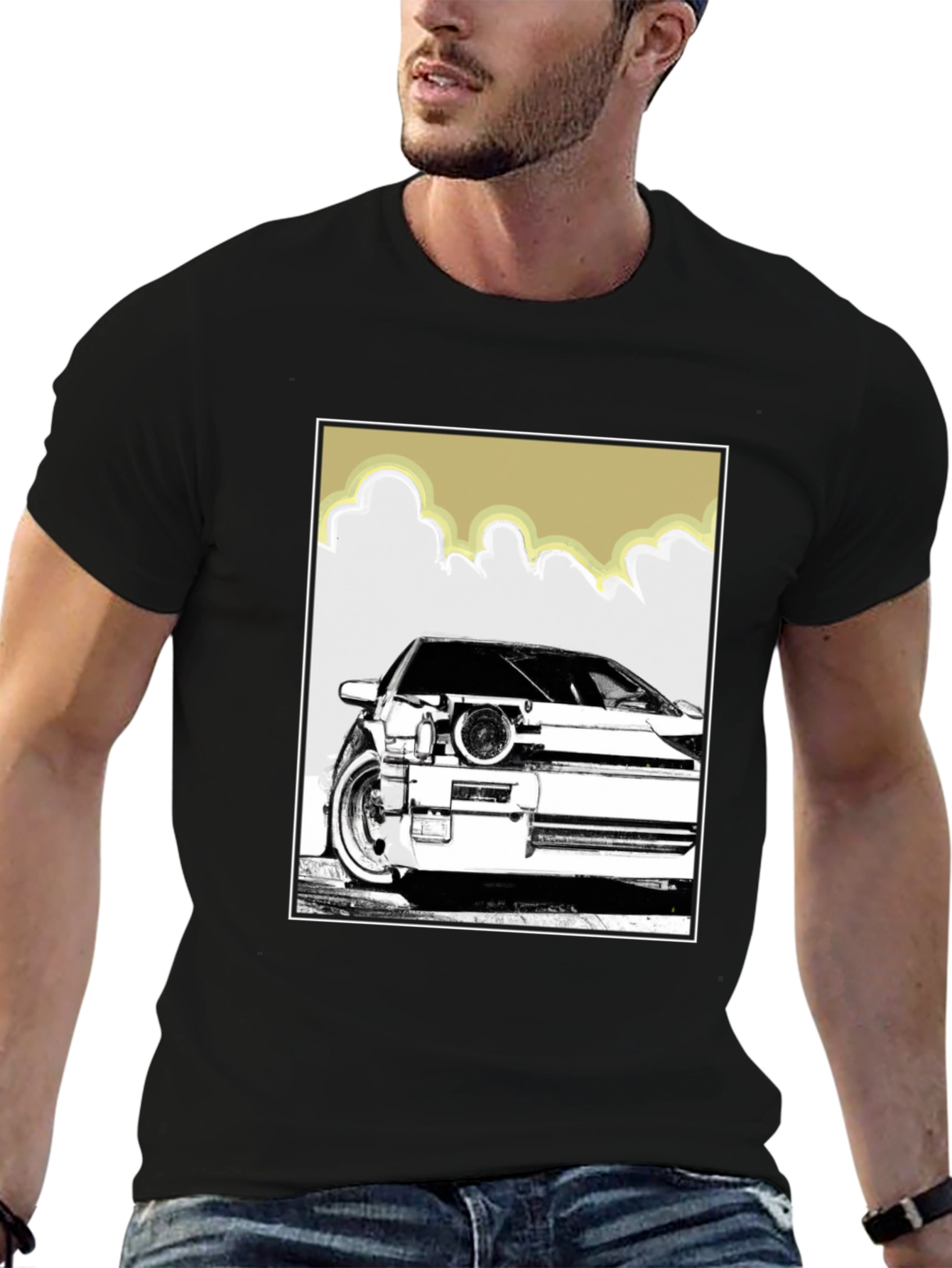 Retro Car Graphic Tee - Drift Style