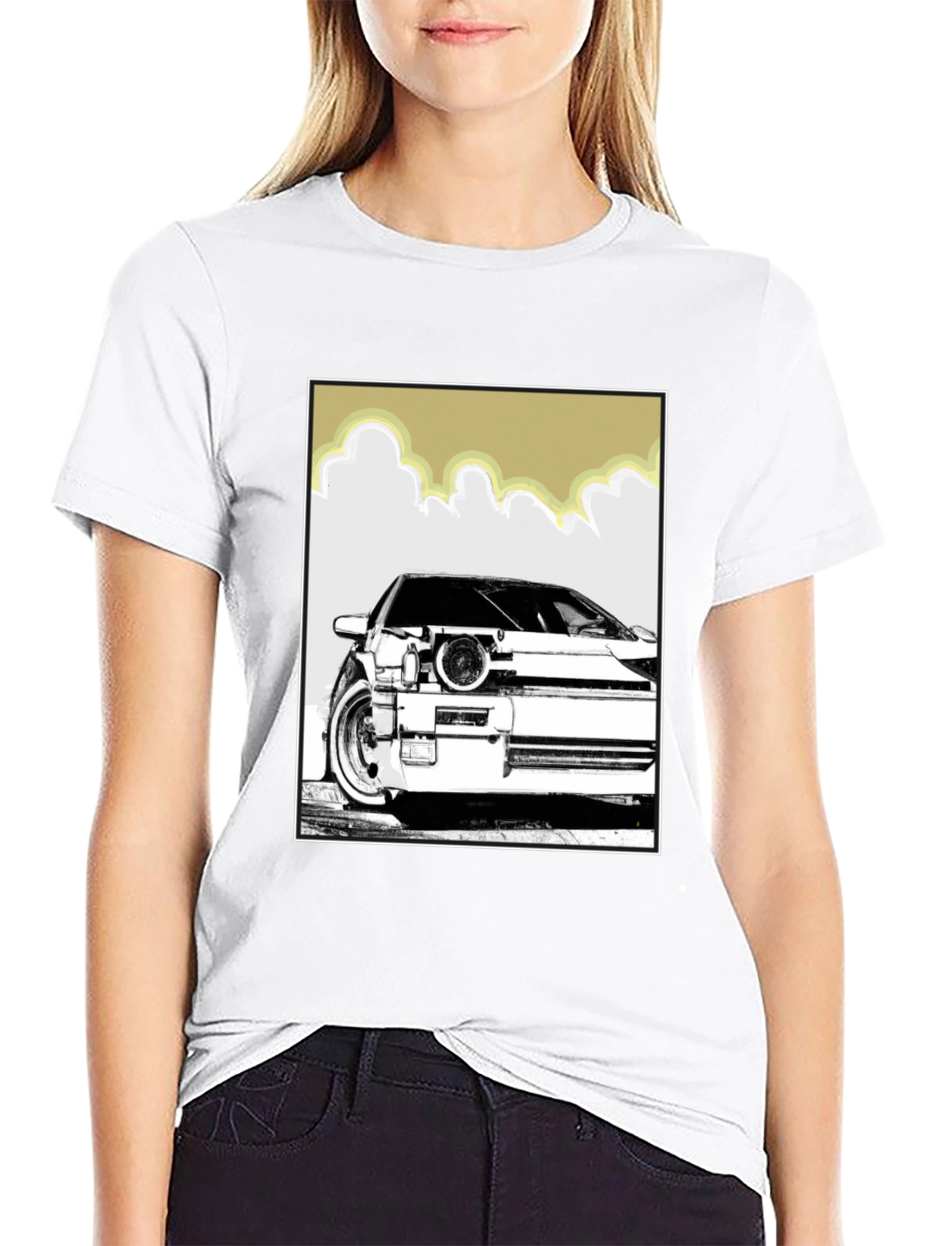 Retro Car Graphic Tee - Drift Style