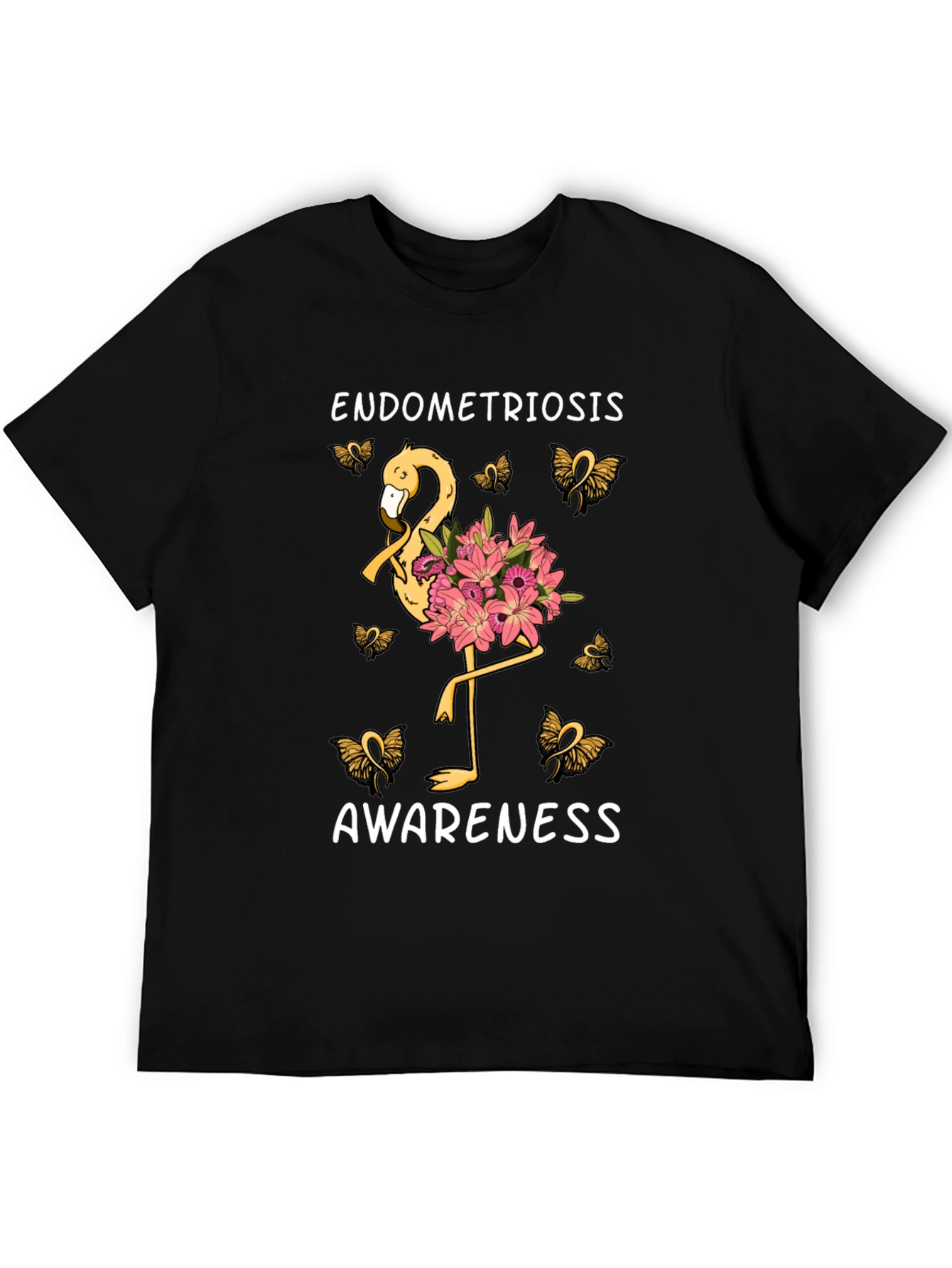 Endometriosis Awareness Flamingo T-Shirt