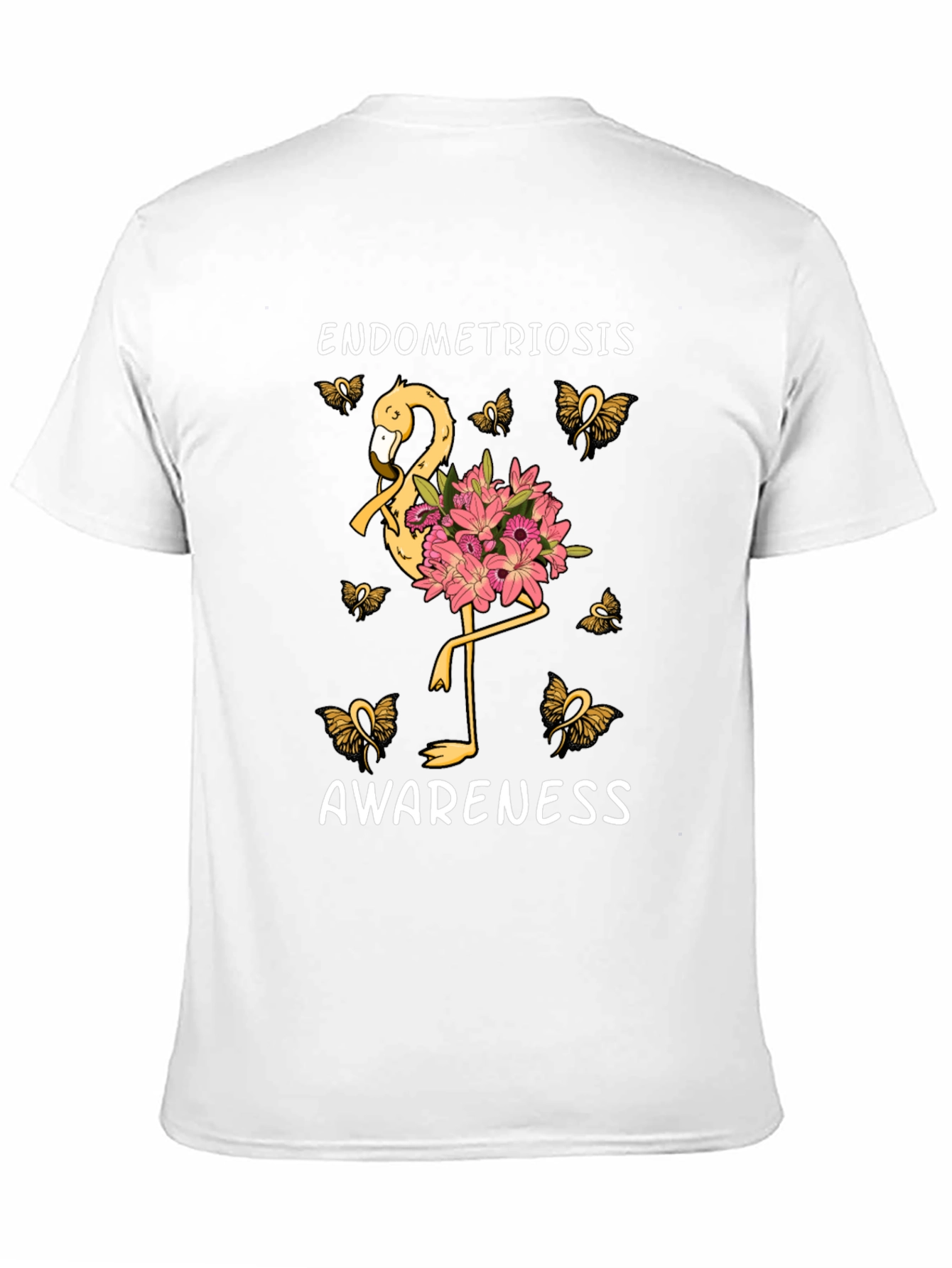 Endometriosis Awareness Flamingo T-Shirt