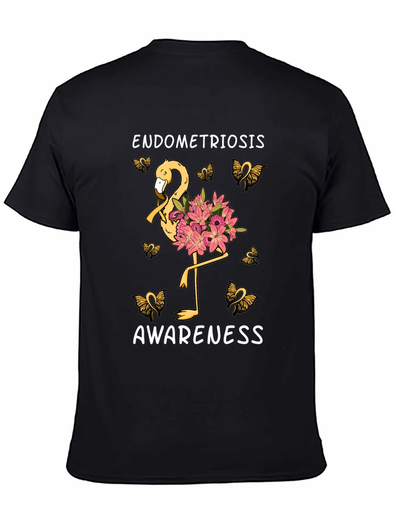 Endometriosis Awareness Flamingo T-Shirt