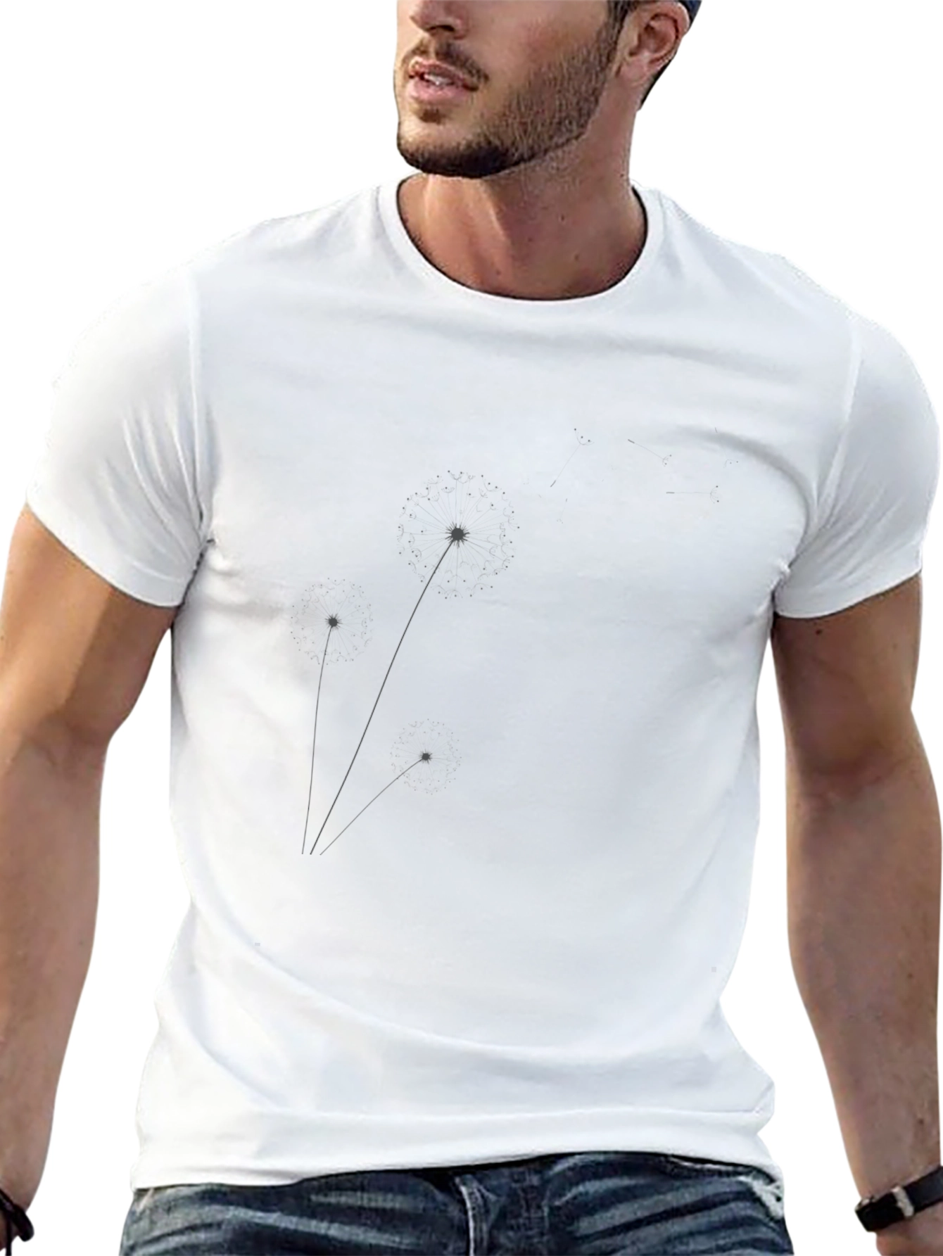 Minimalist Star Constellation Black T-Shirt