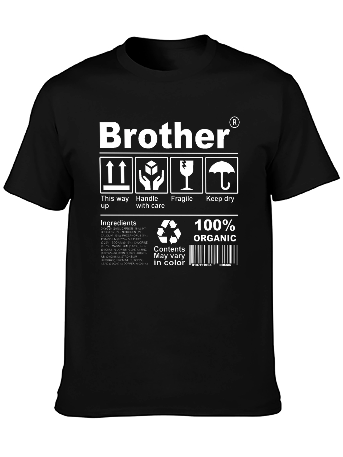 Brother Organic T-Shirt: Handle with Care