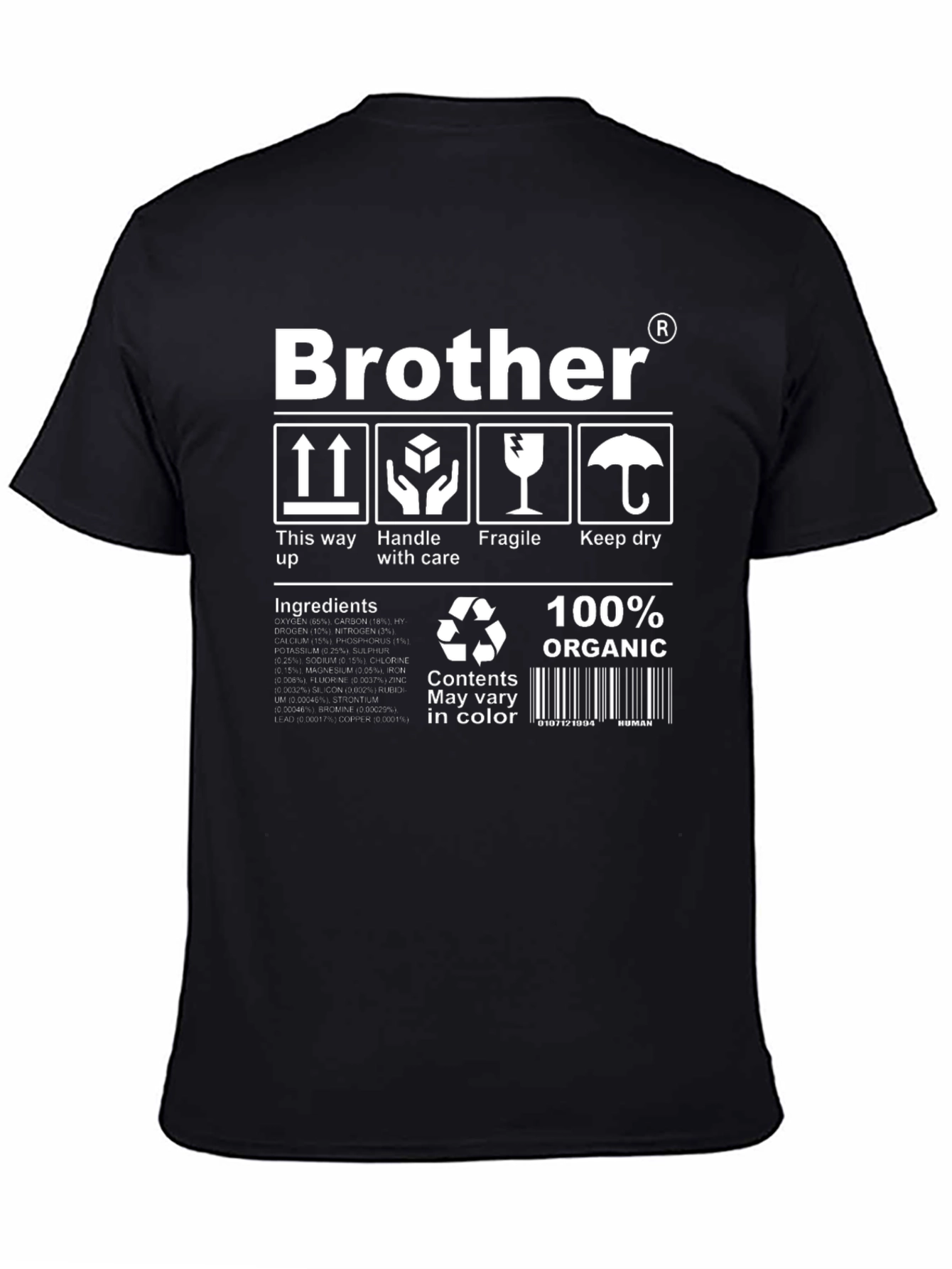 Brother Organic T-Shirt: Handle with Care