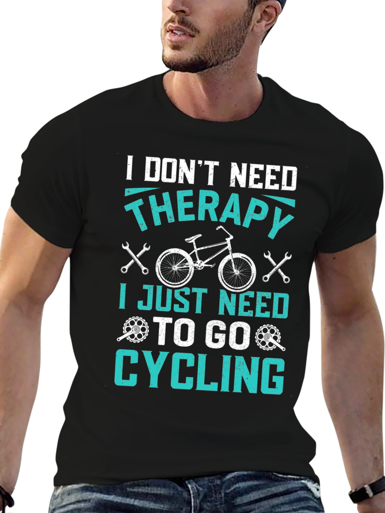 Funny Cycling T-Shirt: I Dont Need Therapy!
