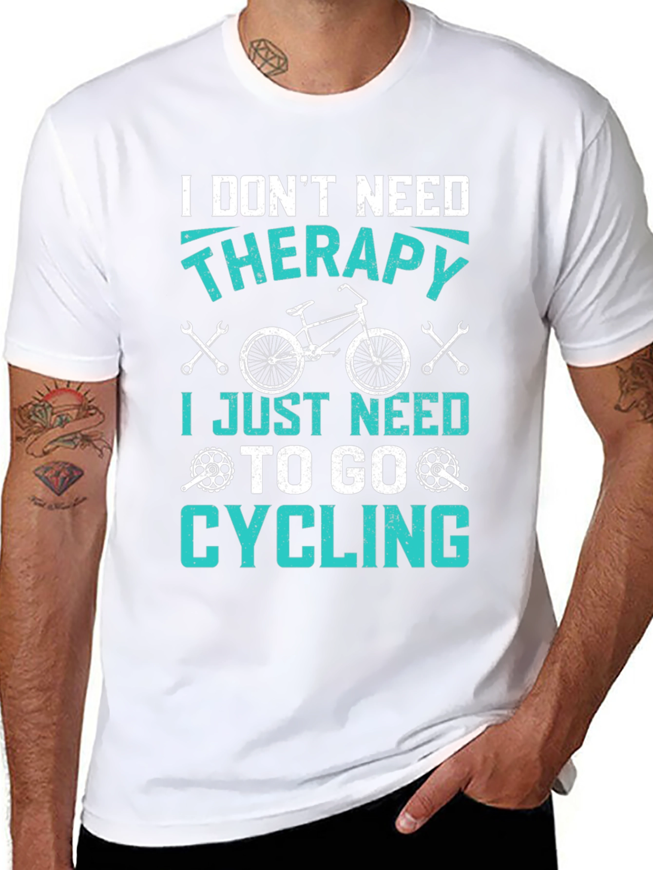 Funny Cycling T-Shirt: I Dont Need Therapy!