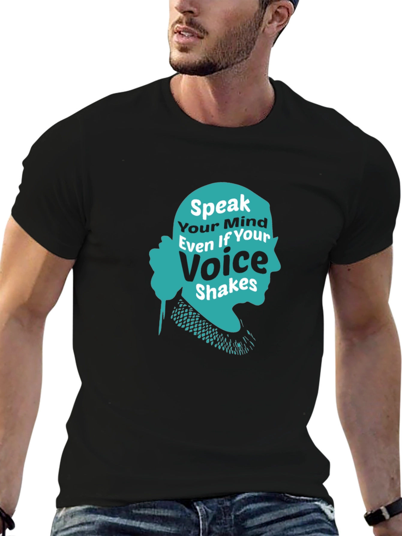Speak Your Mind T-Shirt - RBG Silhouette